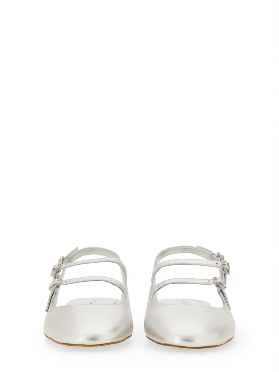 Shop Stuart Weitzman Slingback Pumps Benni In Silver