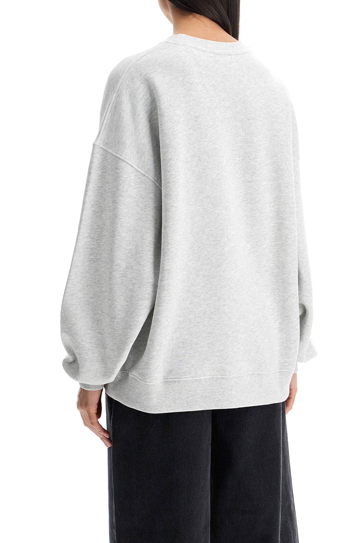 Rotate Birger Christensen Oversized Branded Sweat In Grey