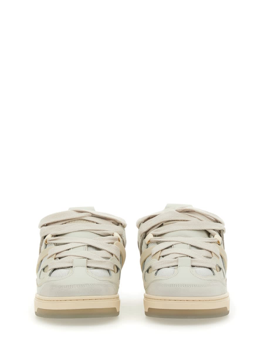 Shop Represent Leather Sneaker In White