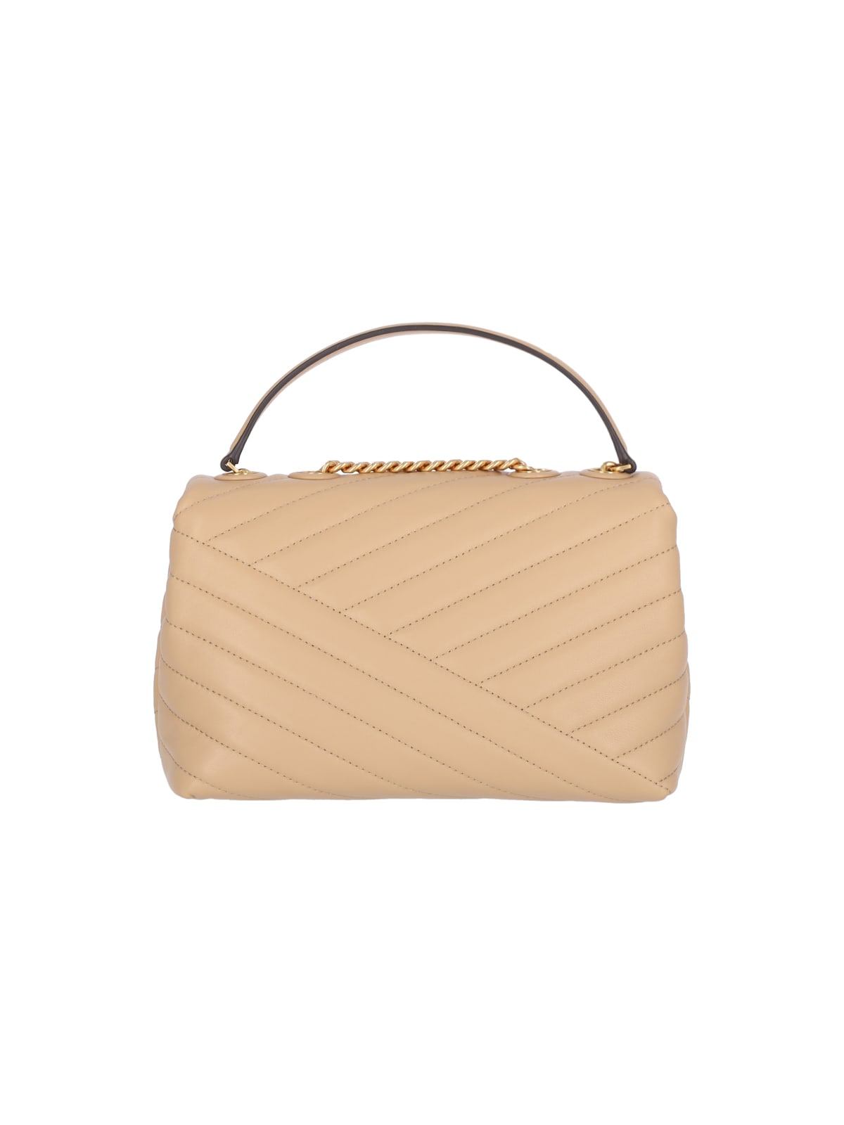 Shop Tory Burch Kira Small Shoulder Bag In Beige