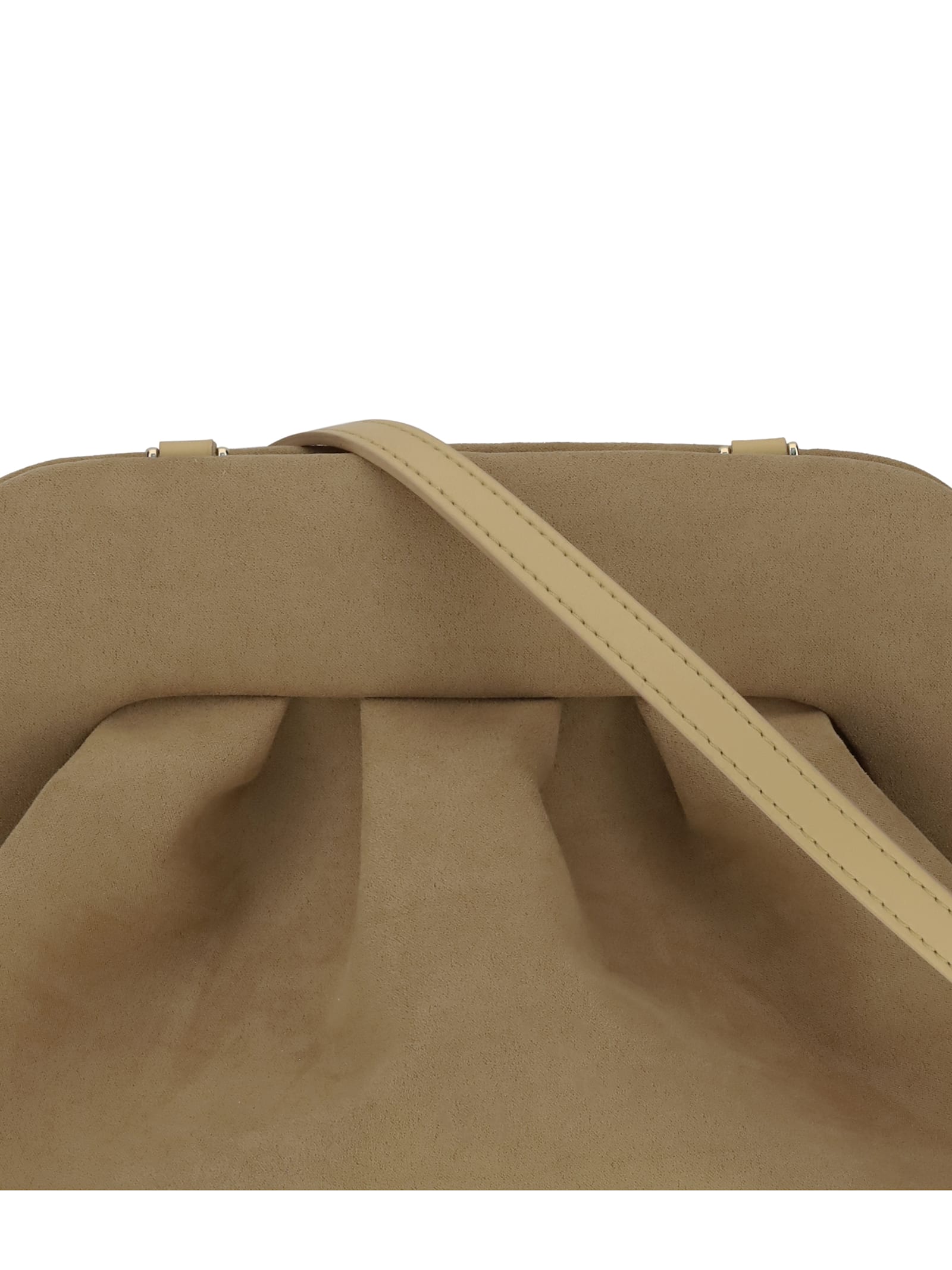 Themoirè Bios Suede Clutch Bag