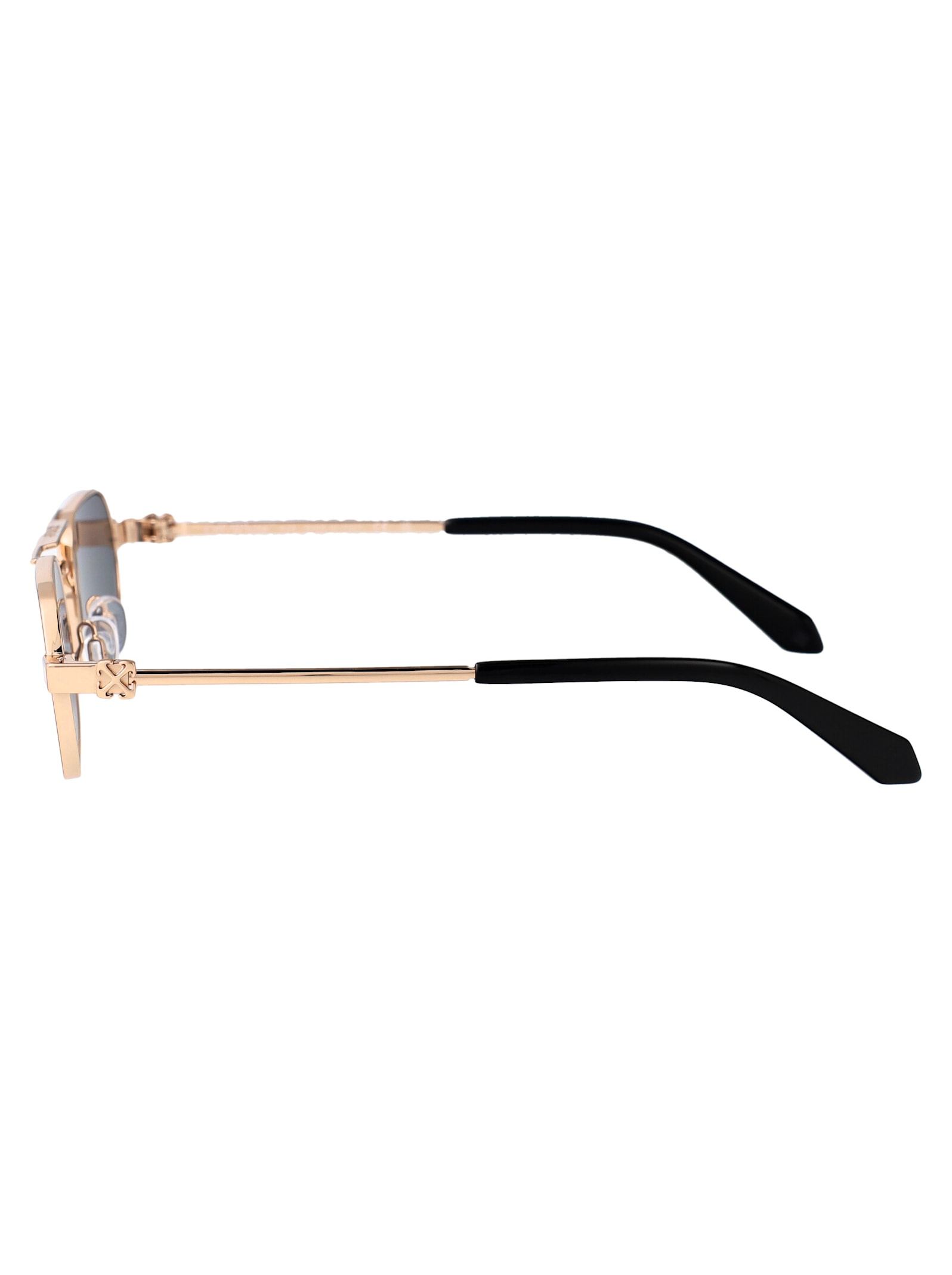 Off-white Vaiden Sunglasses In Gold Dark Grey