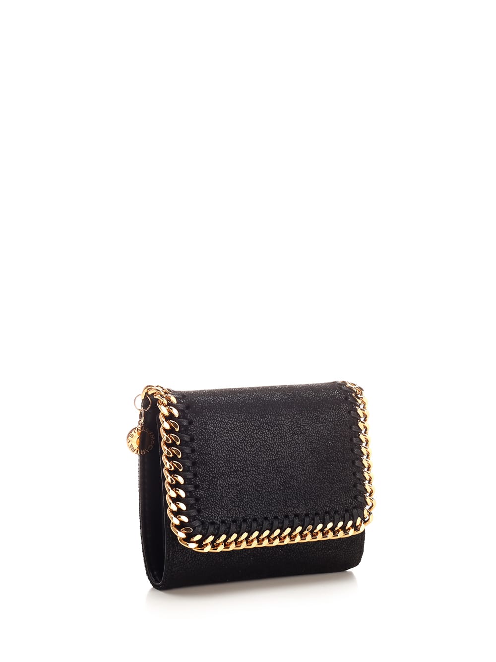 Stella Mccartney Falabella Flap Wallet Accessories In Black