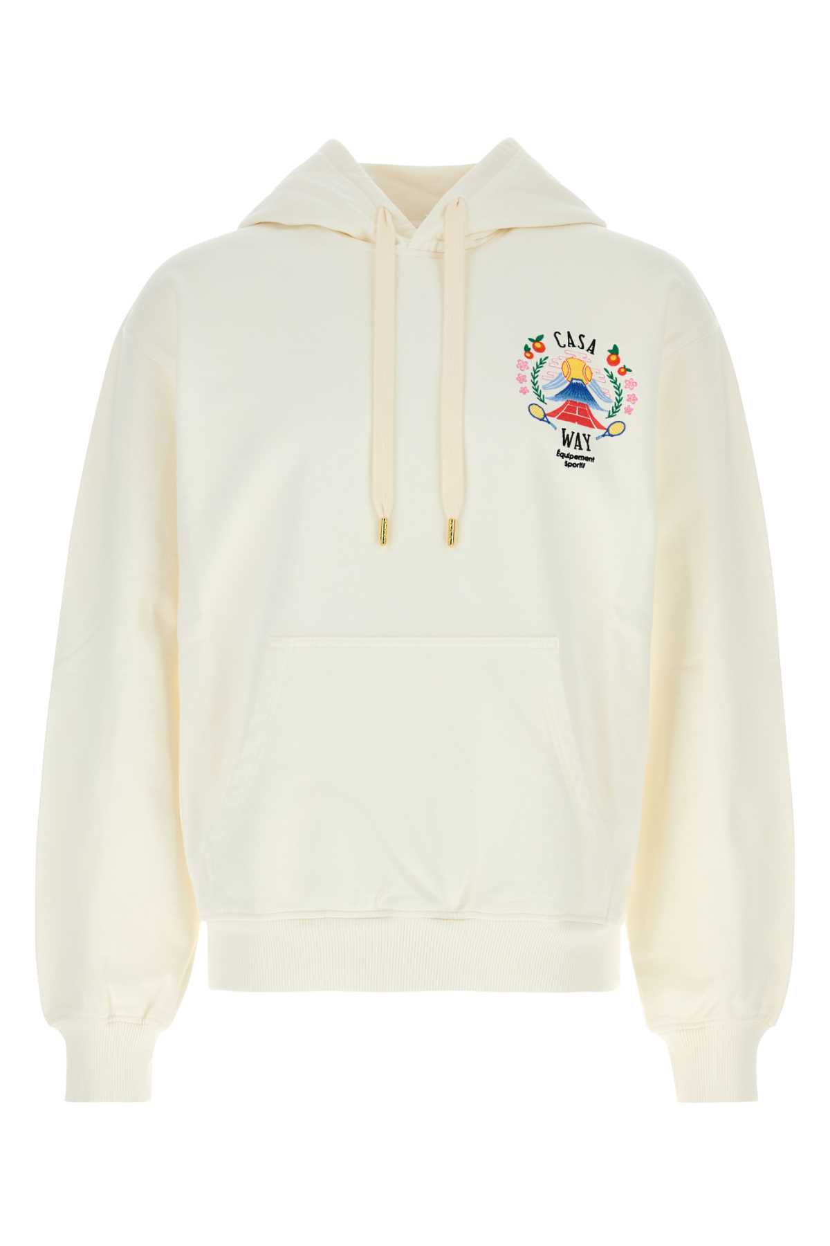 White Cotton Sweatshirt