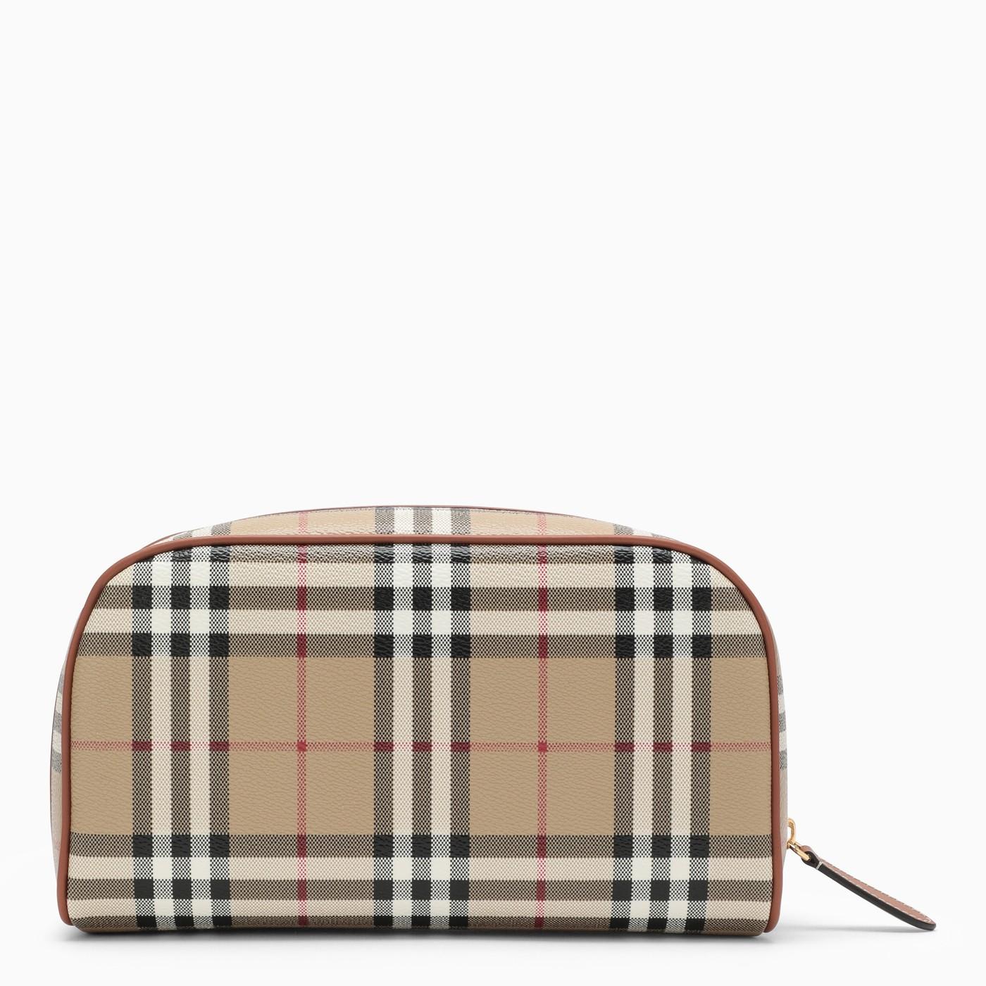 Shop Burberry Beauty Check In Coated Canvas In Neutrals/black