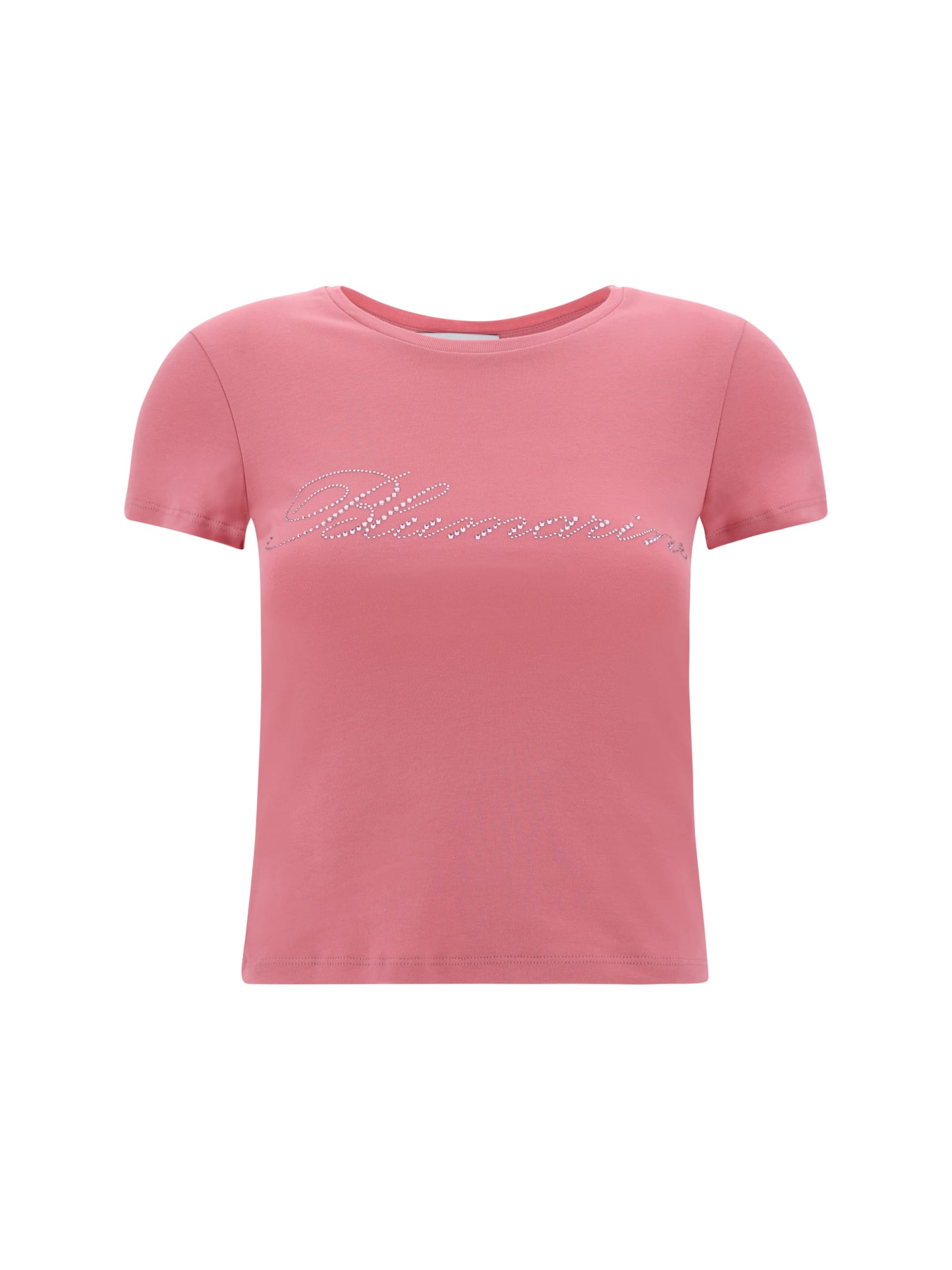Shop Blumarine T-shirt In Bubblegum