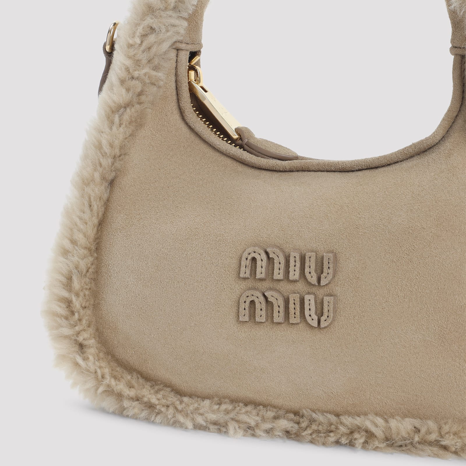 Miu Miu Shoulder Bag In Sand