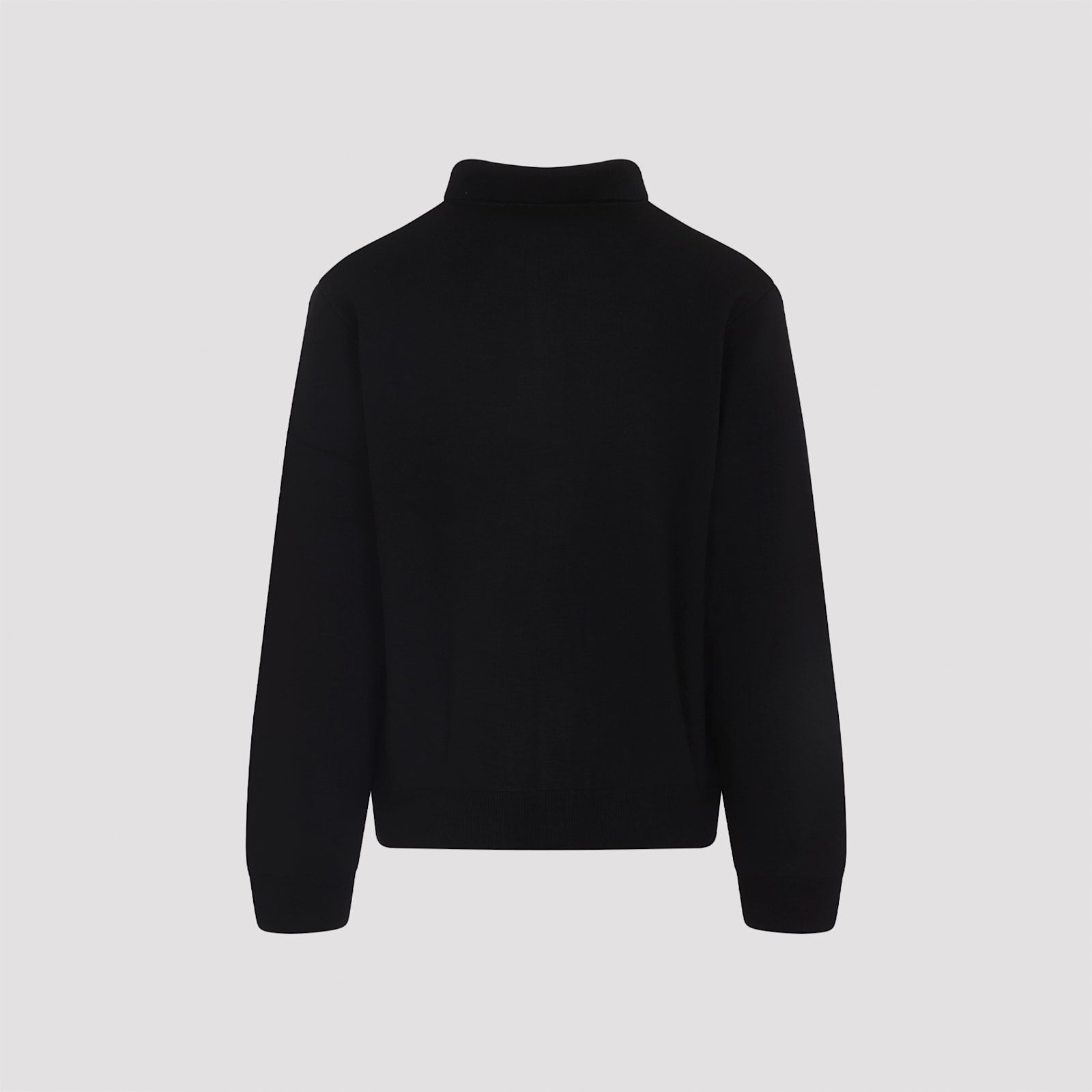 Carhartt Graphite Grey Cardigan With Pointed Collar In Black