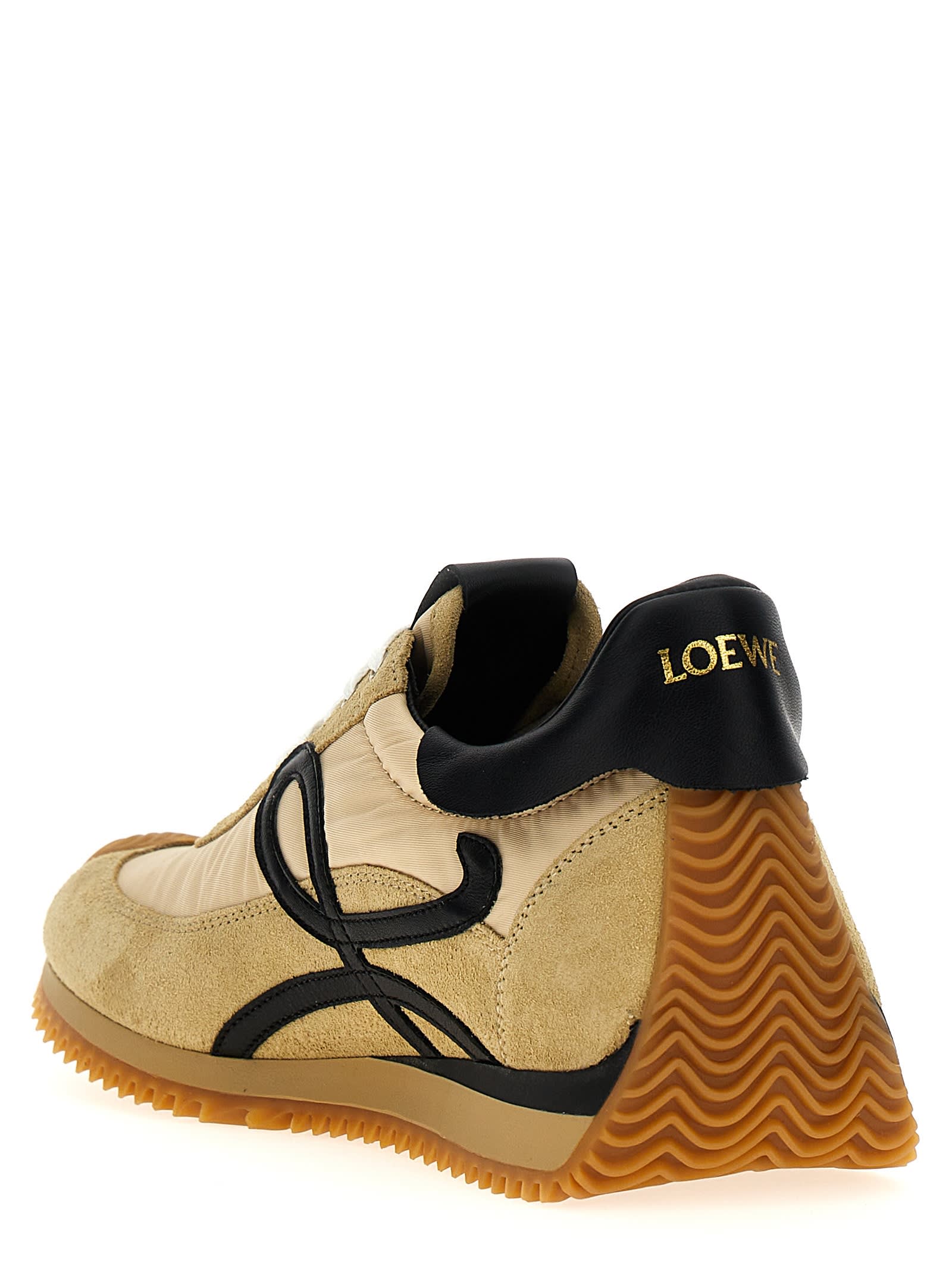 Shop Loewe Flow Runner Sneakers In Beige