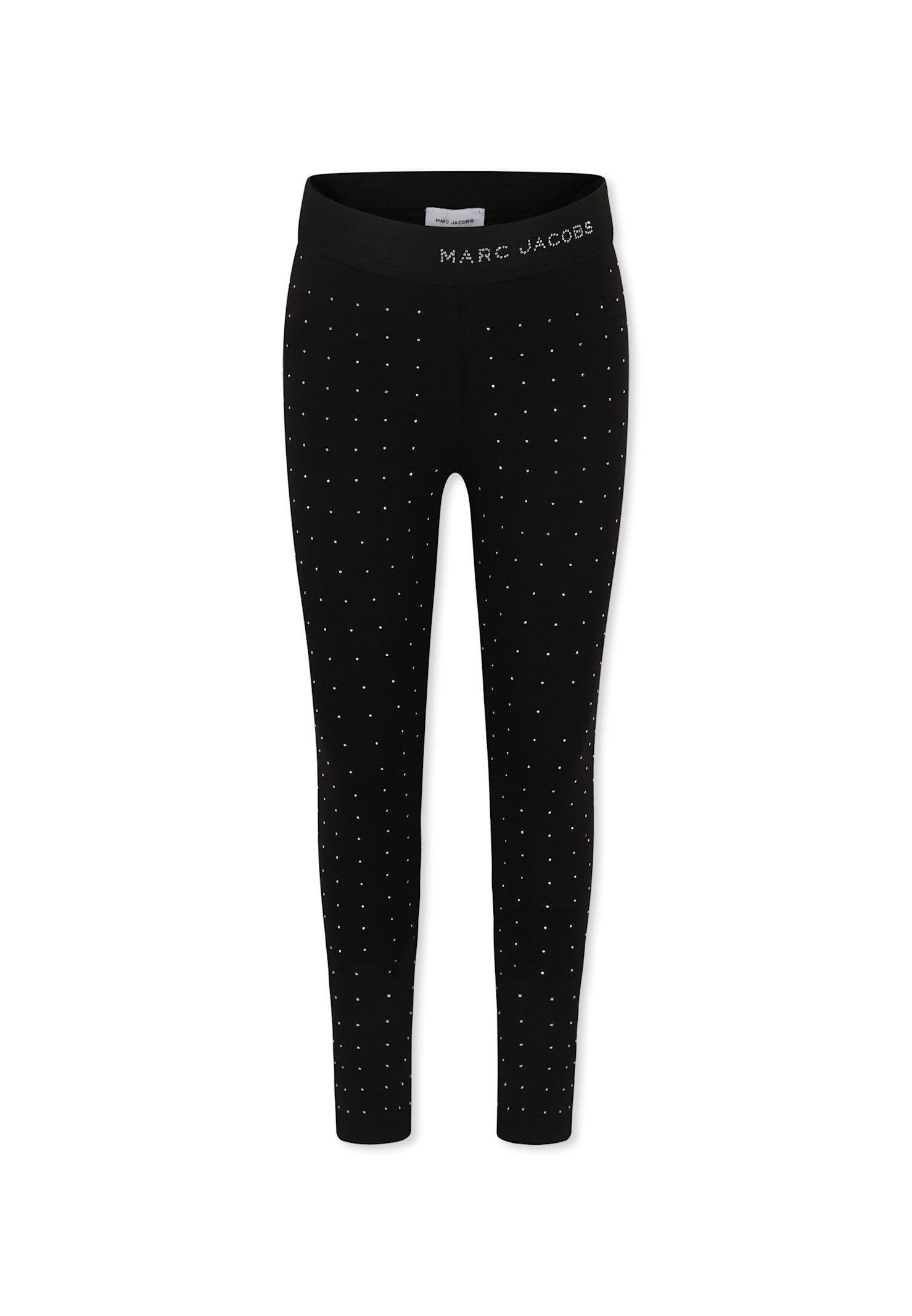 MARC JACOBS BLACK LEGGINGS FOR GIRL WITH LOGO