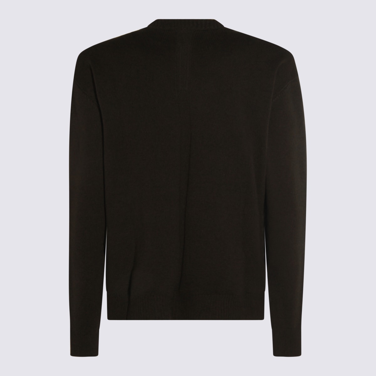 Rick Owens Dark Green Cotton Knitwear In Brown