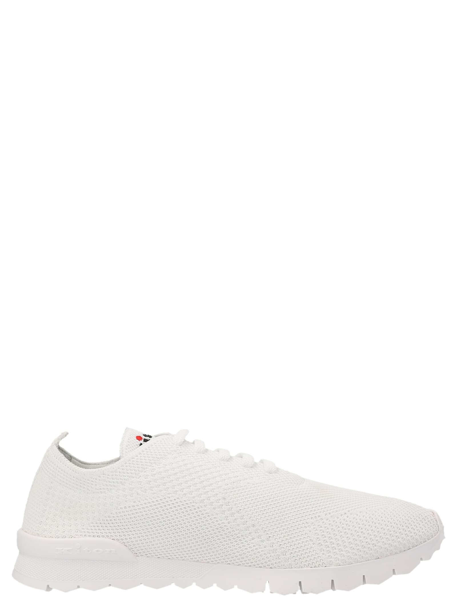 Shop Kiton Running Sneakers In White