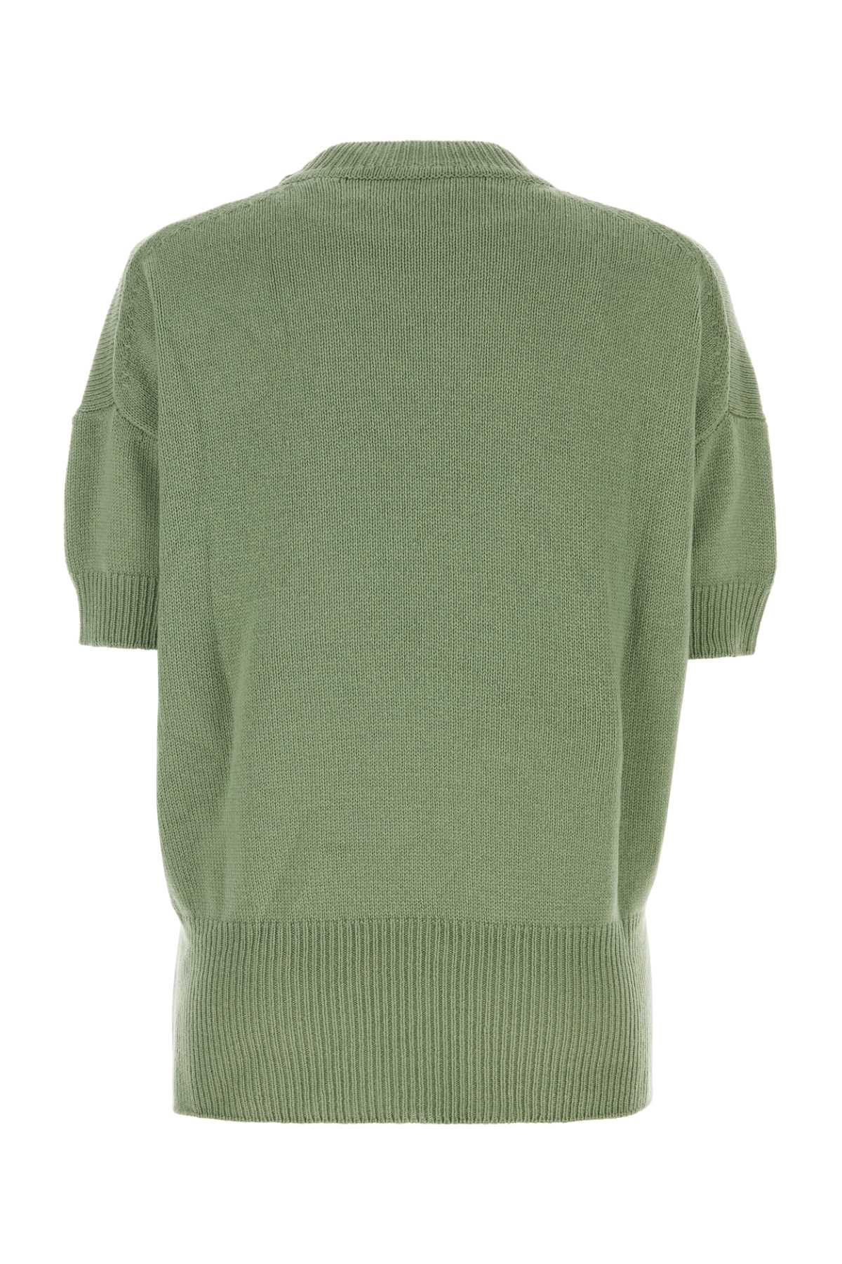 Jil Sander Pastel Green Wool Sweater In 329