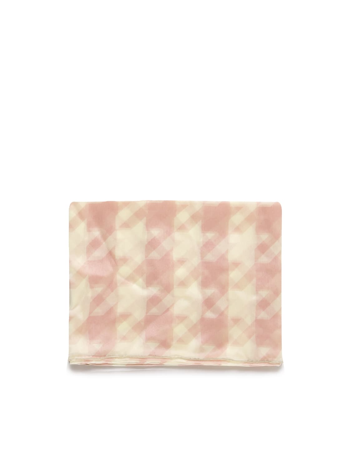 BURBERRY SILK SCARF WITH HOUNDSTOOTH PATTERN