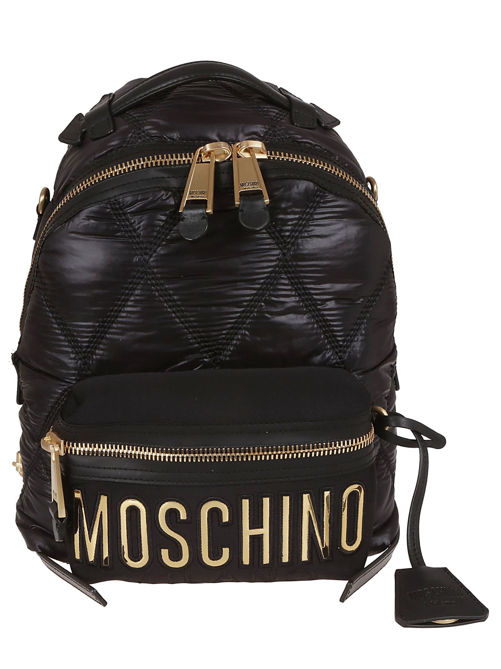 moschino black backpack