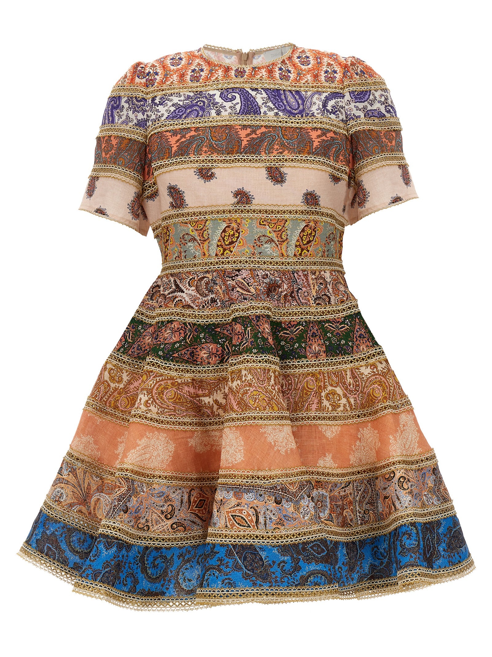 Shop Zimmermann Devi Dress In Multicolor