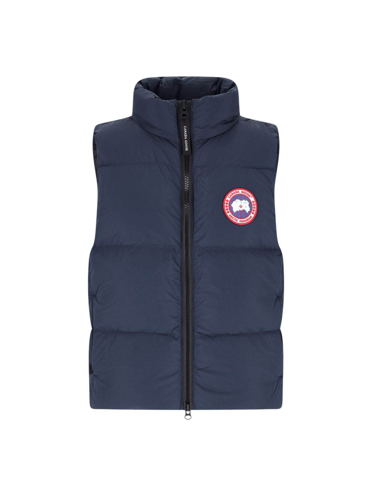Shop Canada Goose Padded Vest Lawrence In Blue