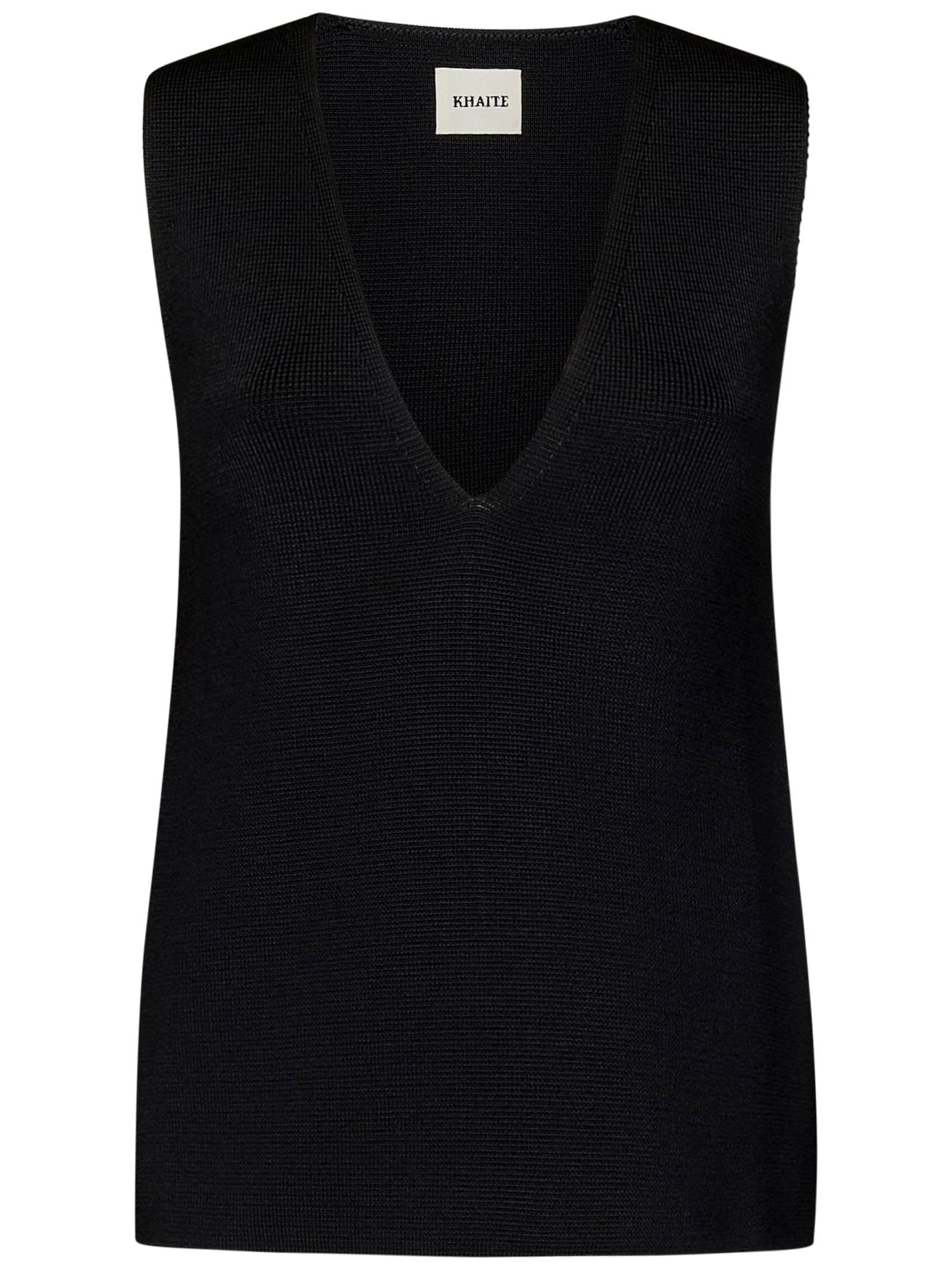 Shop Khaite Ny Heidi Top In Black