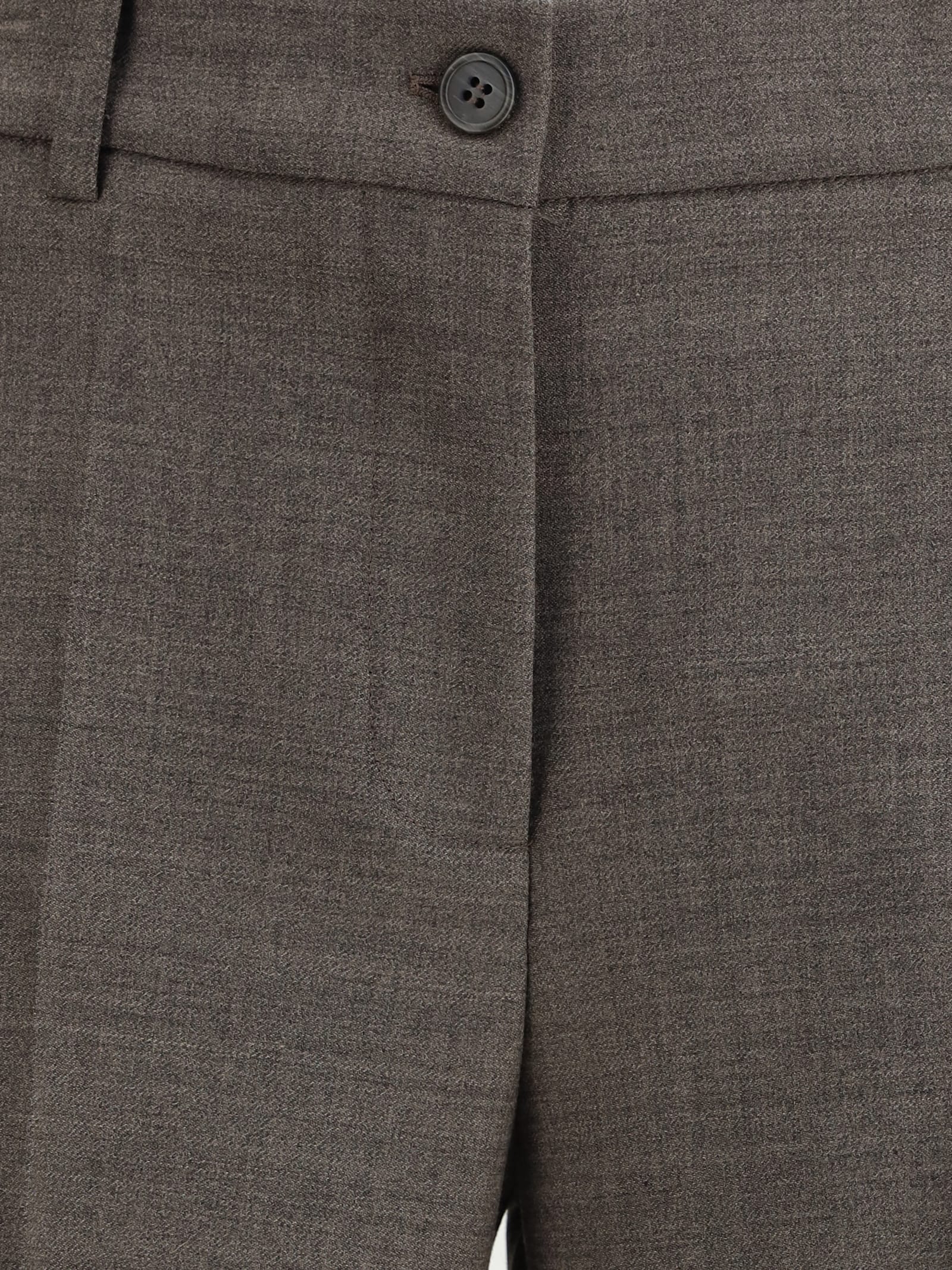 P.a.r.o.s.h P. A.r. O.s. H. Powo Palazzo Trousers In Taupe In Brown