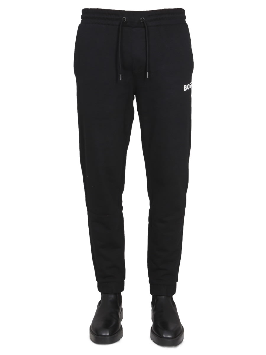 Shop Hugo Boss Jogging Pants In Black