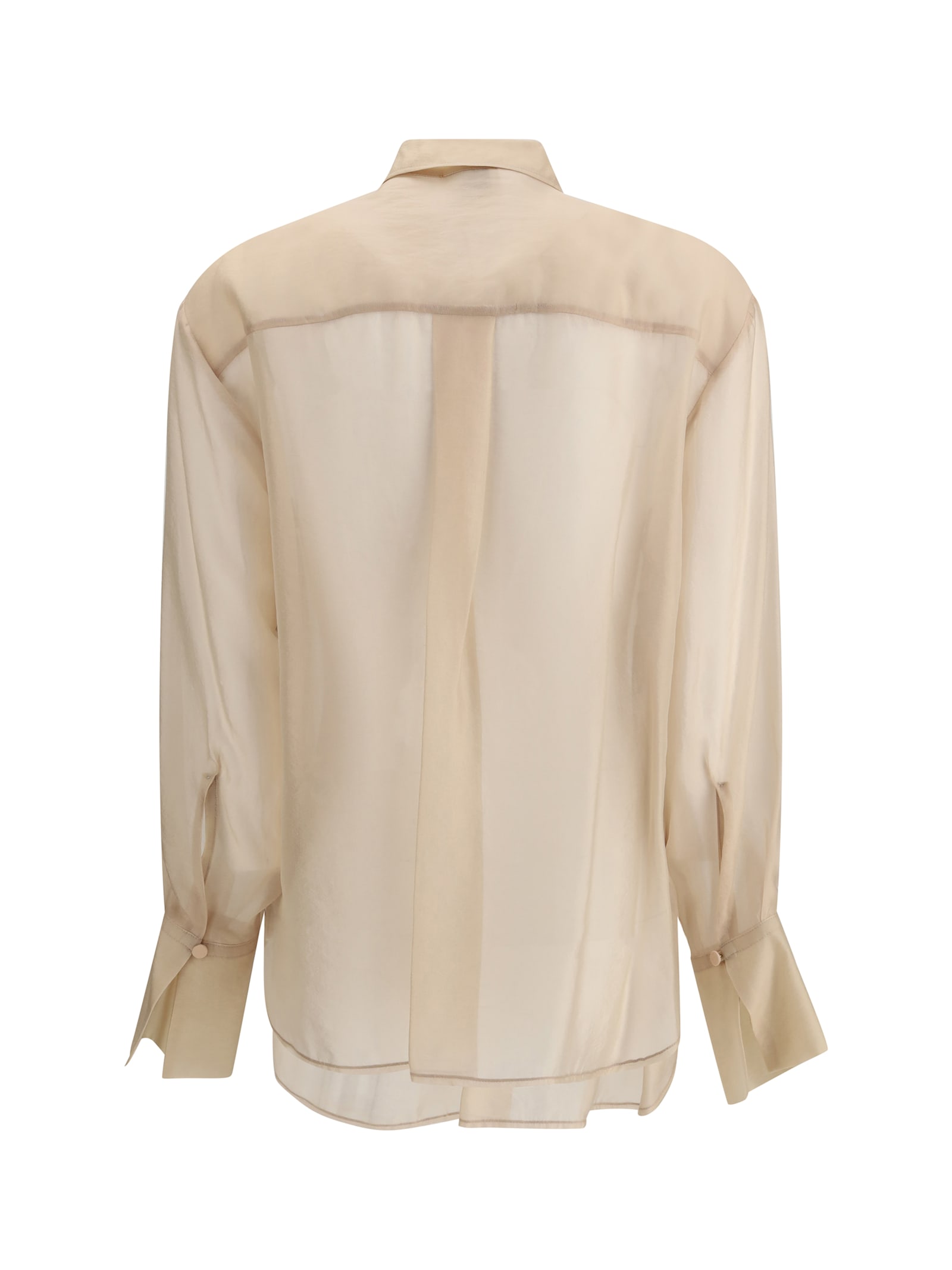 Forte Forte Organza Button-front Shirt In Neutral