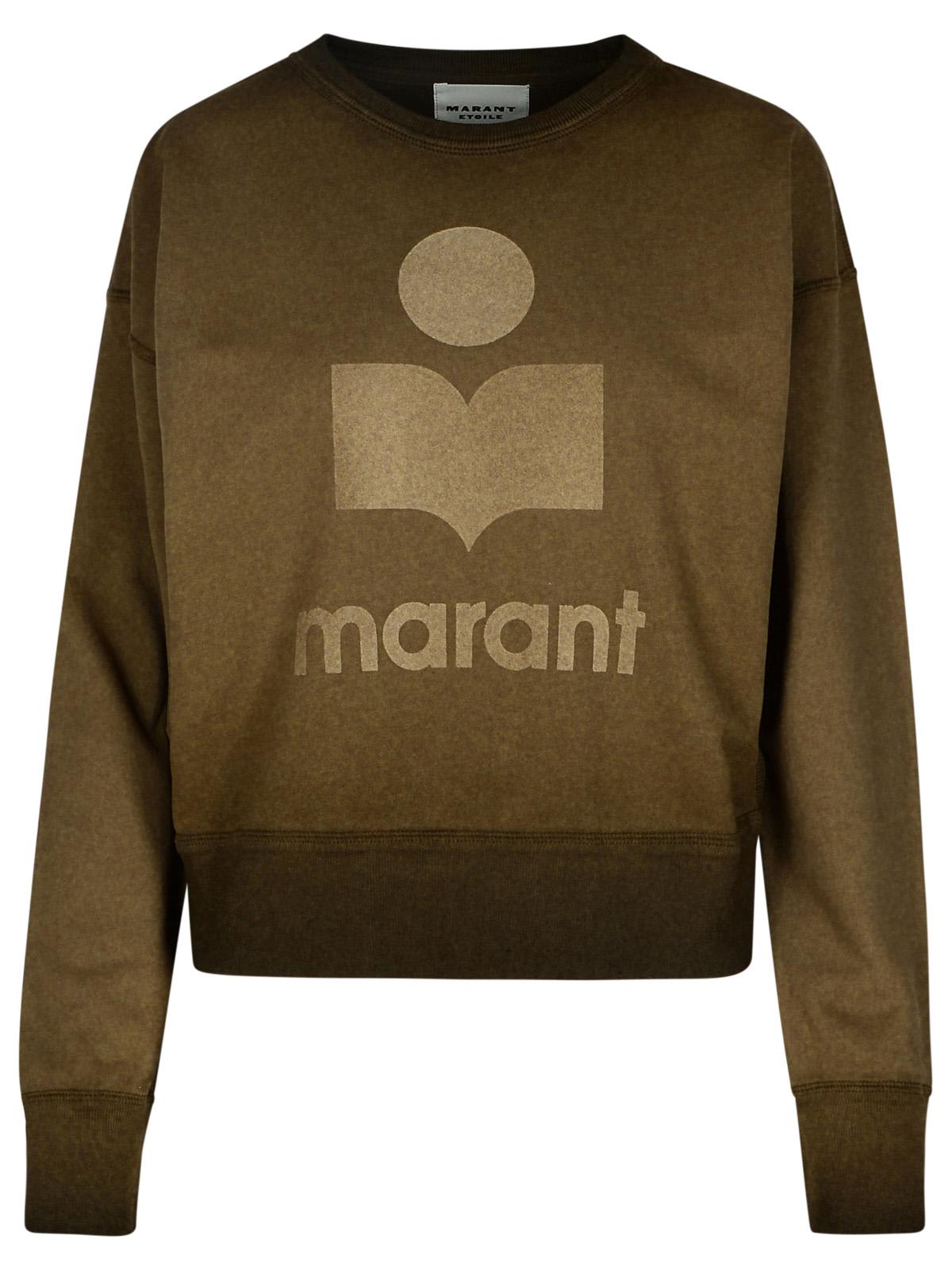 MARANT ETOILE MOBYLI BROWN COTTON SWEATSHIRT 