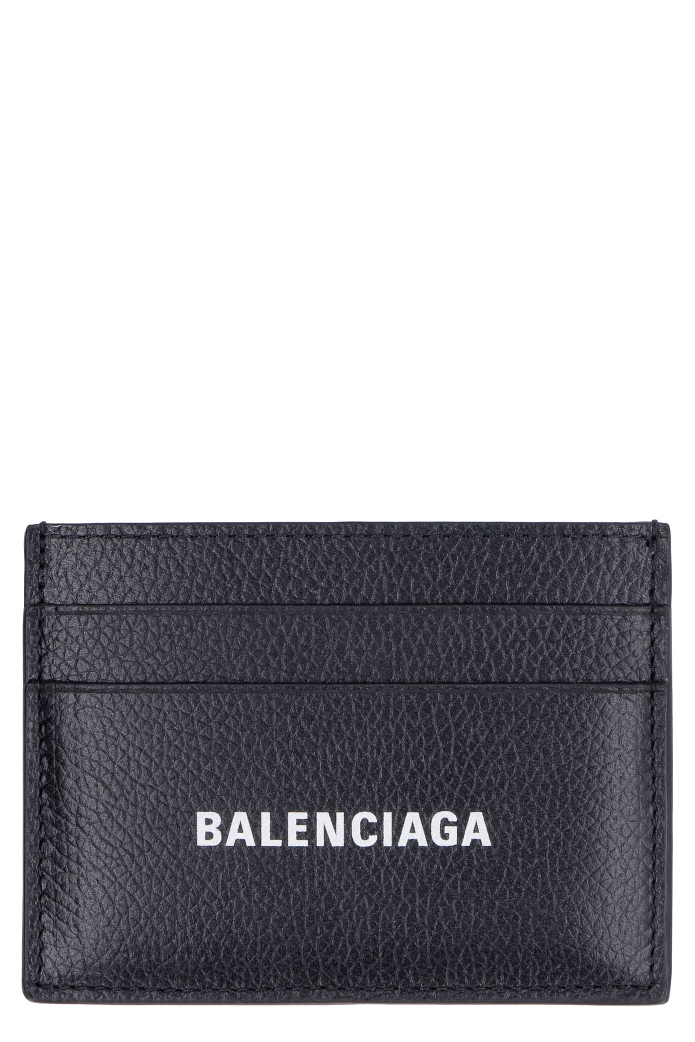 Balenciaga Pebbled Calfskin Card Holder