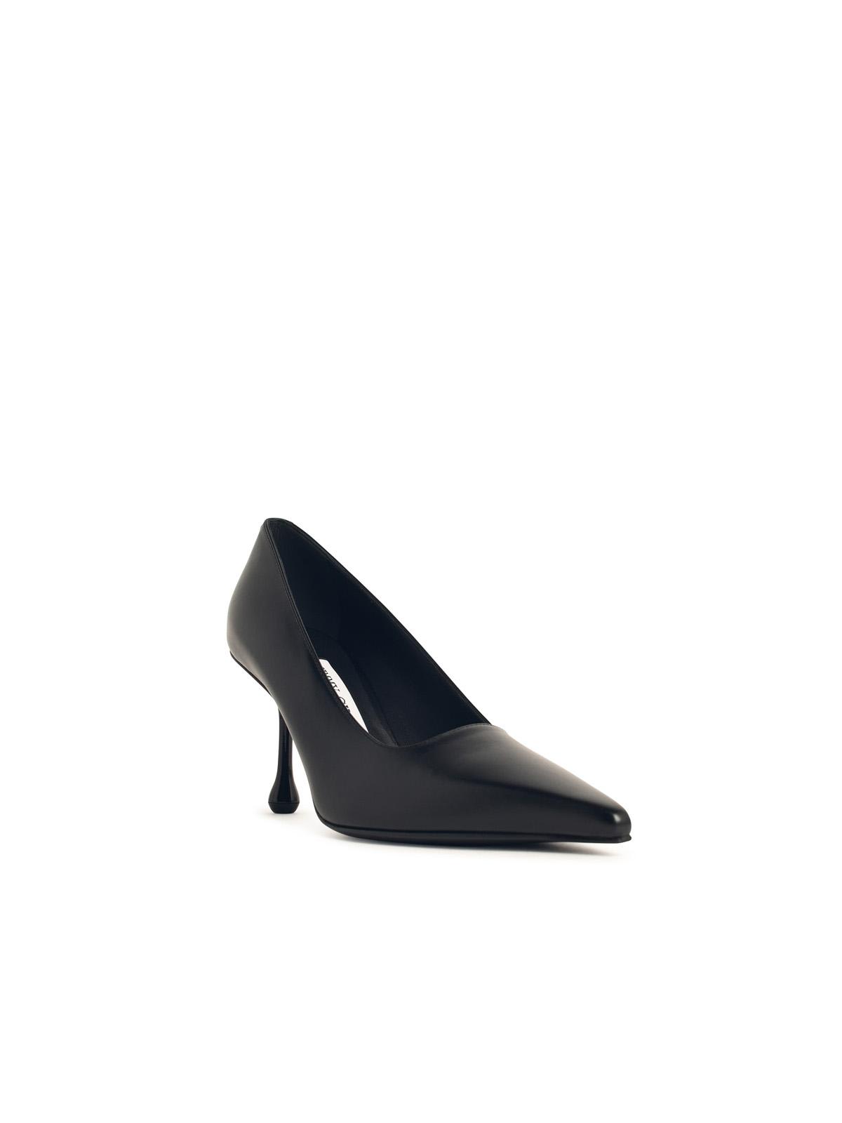 Jimmy Choo Ixia 80 Black Nappa Leather Pumps In Black