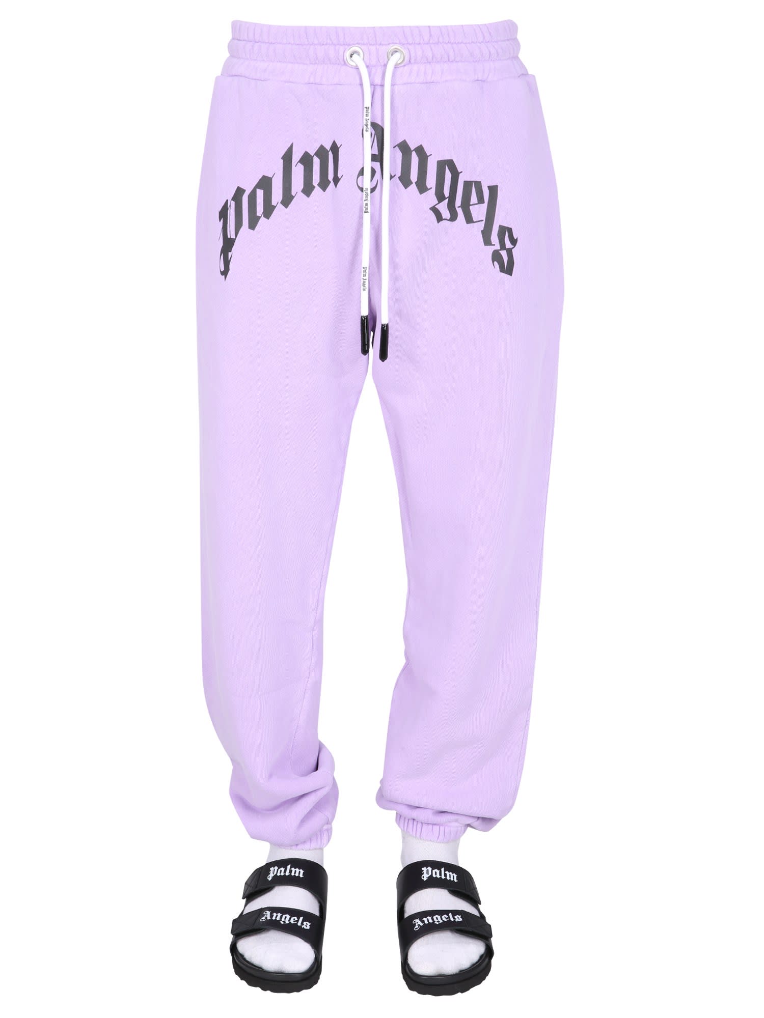 Palm Angels Jogging Pants With Logo Print