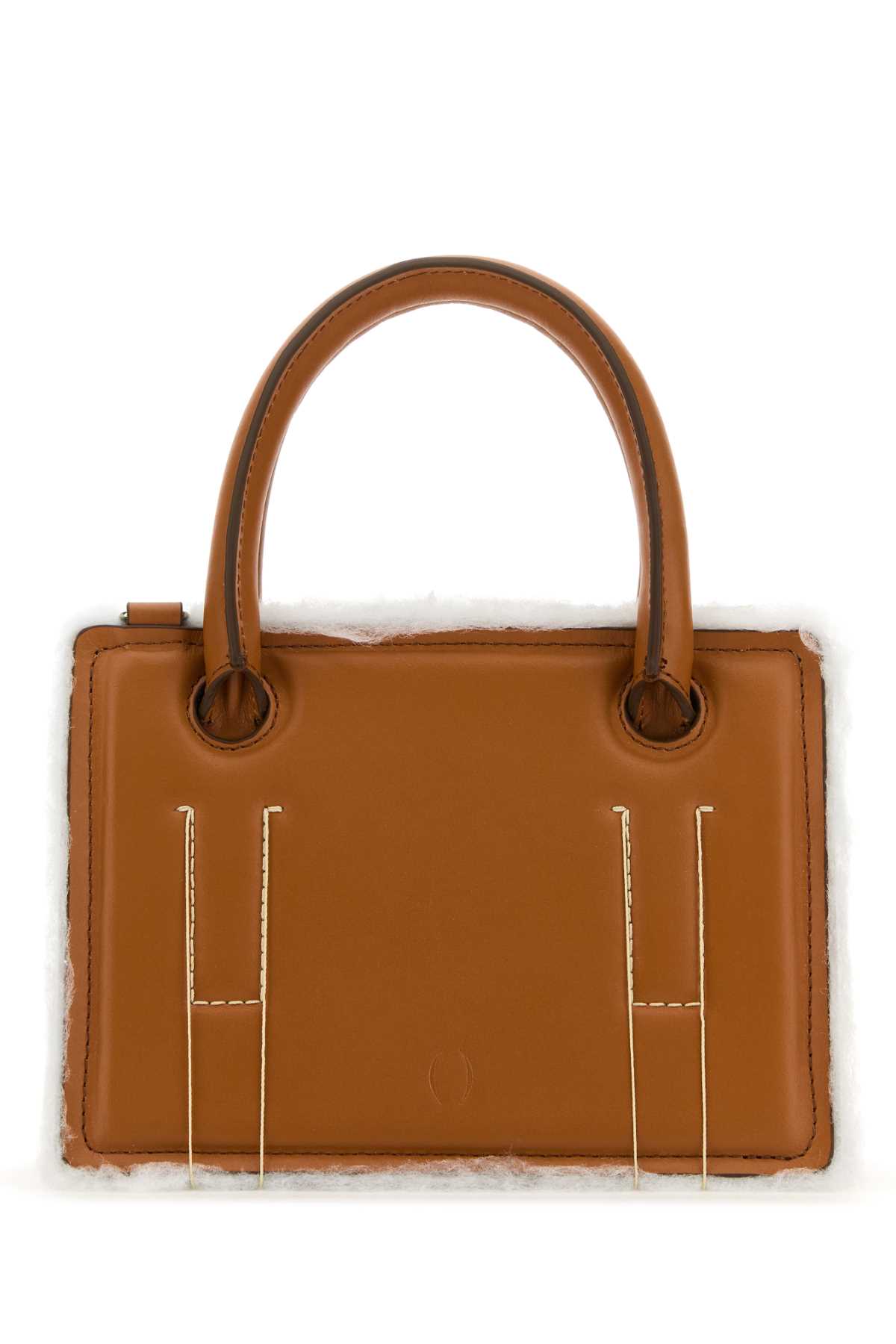 Brown Leather Mini Otto Handbag