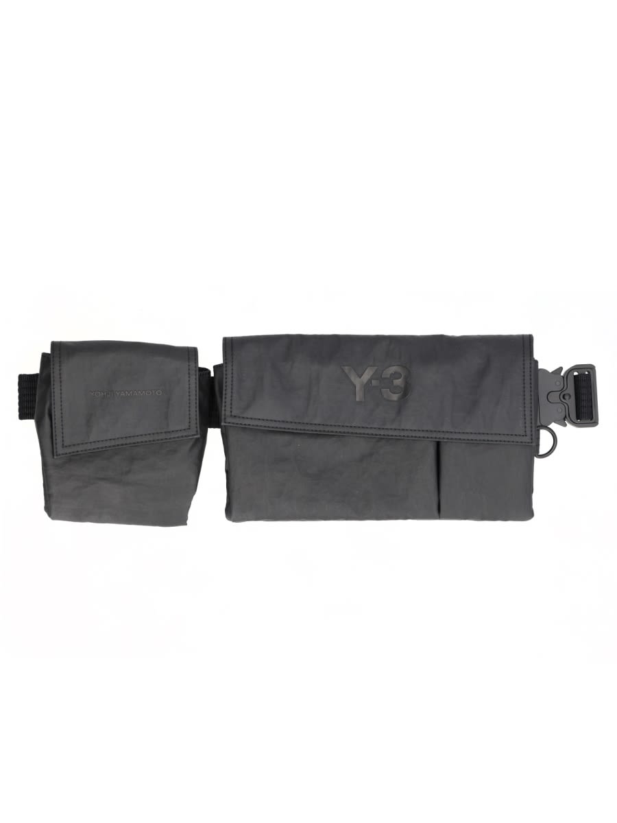 Y-3 Pouch With Logo In Gray