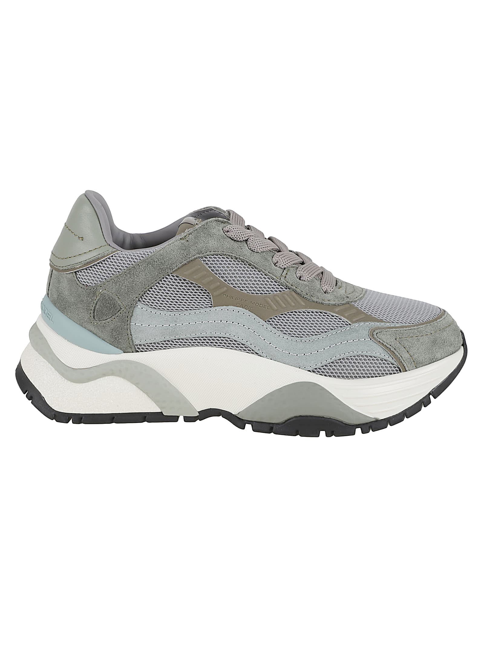 Philippe Model Low Top Sneakers For Women In Gray