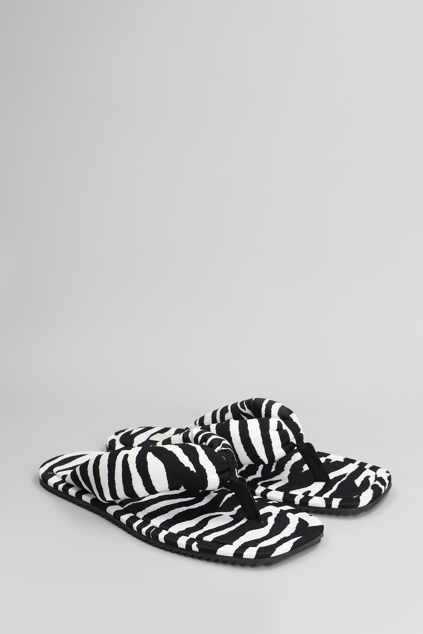 Shop Attico Indie Flats In White Lycra