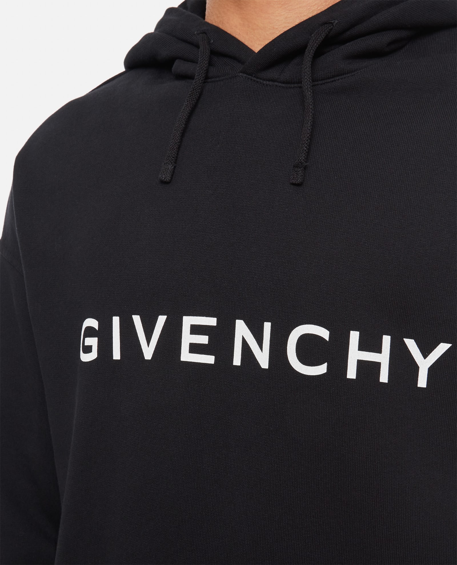 Shop Givenchy Slim Fit Hoodie In Black