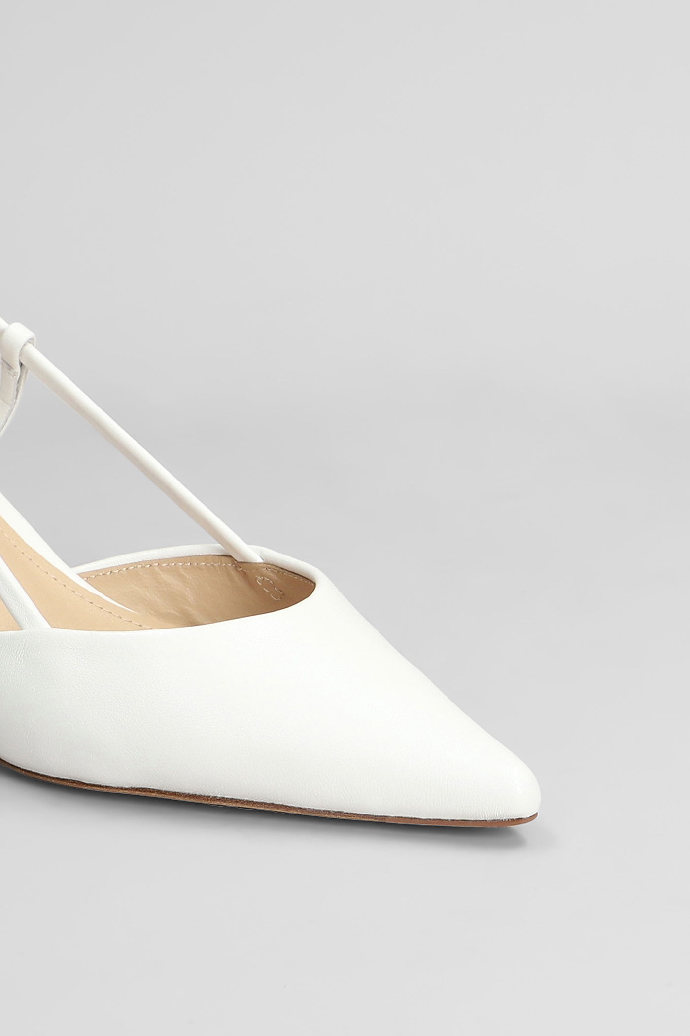 Lola Cruz Carmen Pump 85 Pumps In White Leather In White