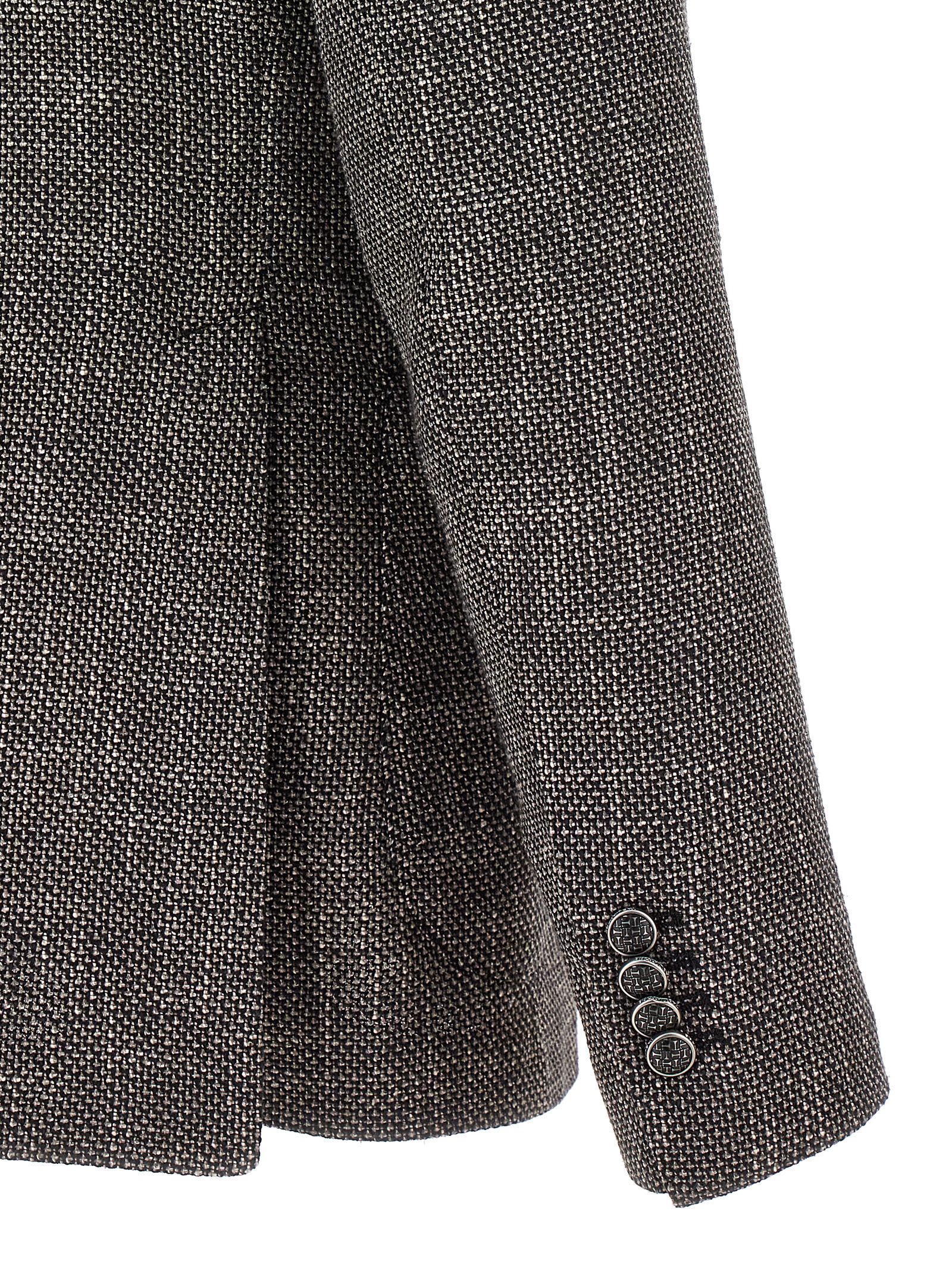 Shop Tagliatore Montecarlo Blazer In Gray