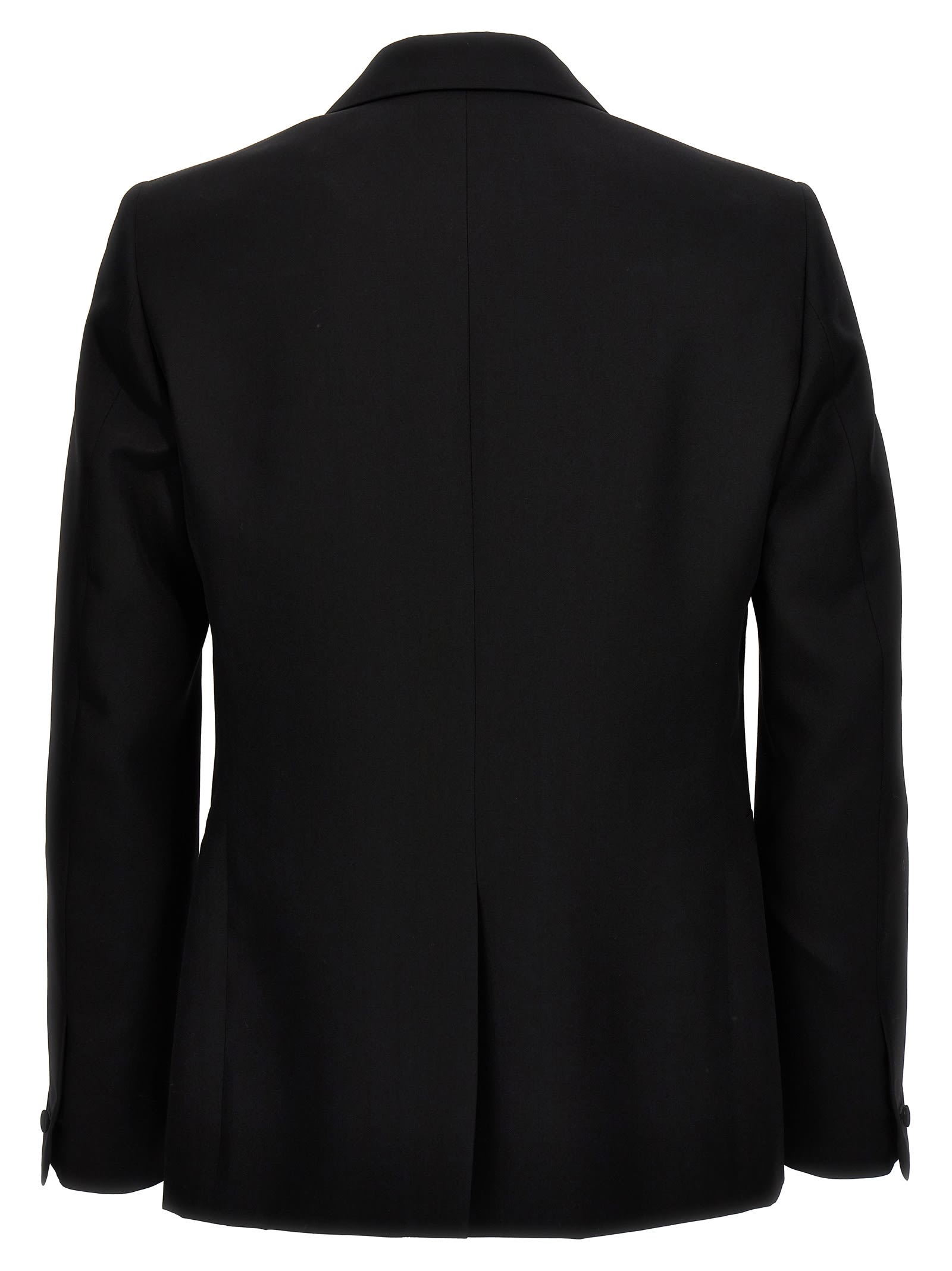 Shop Givenchy Peack Lapel Blazer In Black