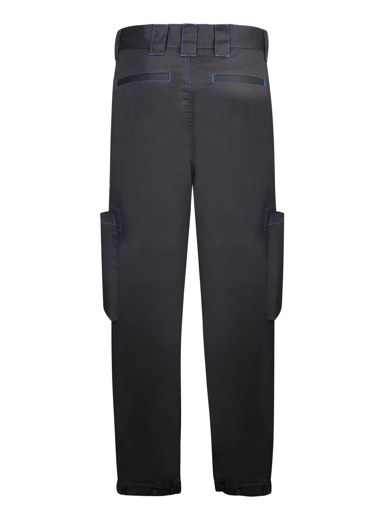 Shop Msgm Workwear Black Trousers