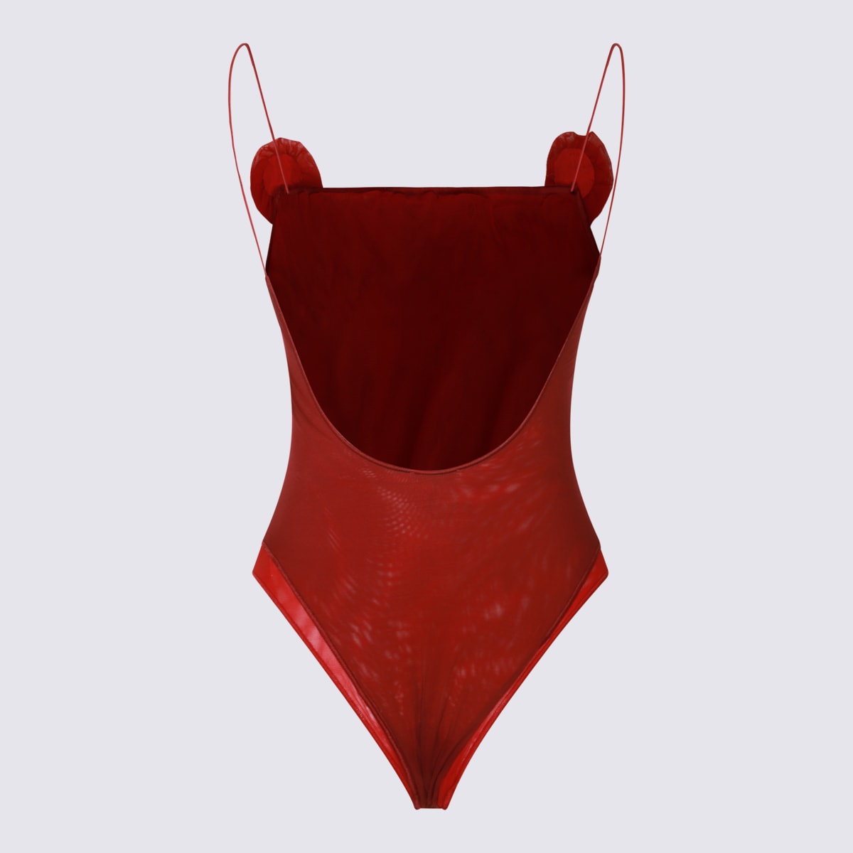 Oseree Oséree Red Beachwear In Merlot Red