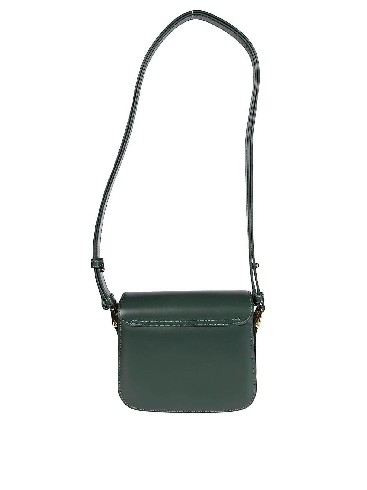 Shop Apc Grace Mini Shoulder Bag In Verde