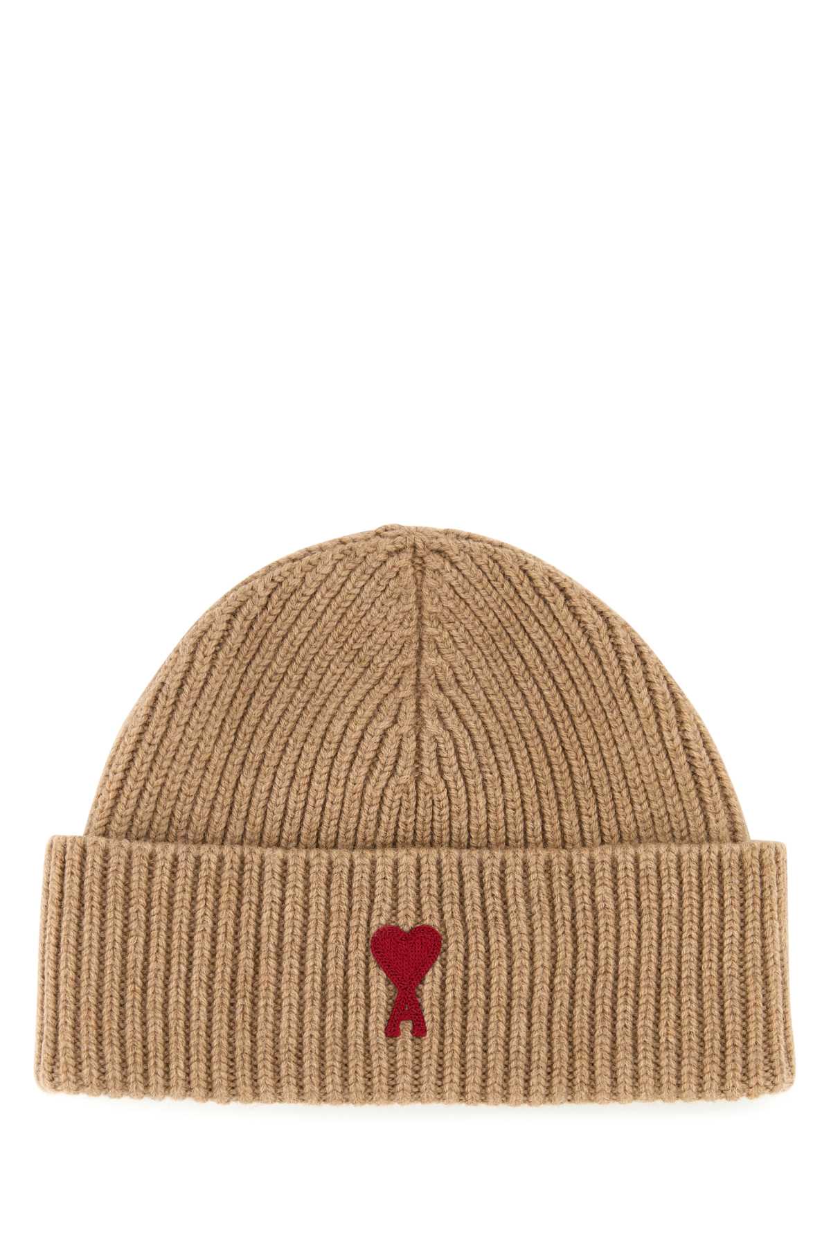 Camel Wool Beanie Hat