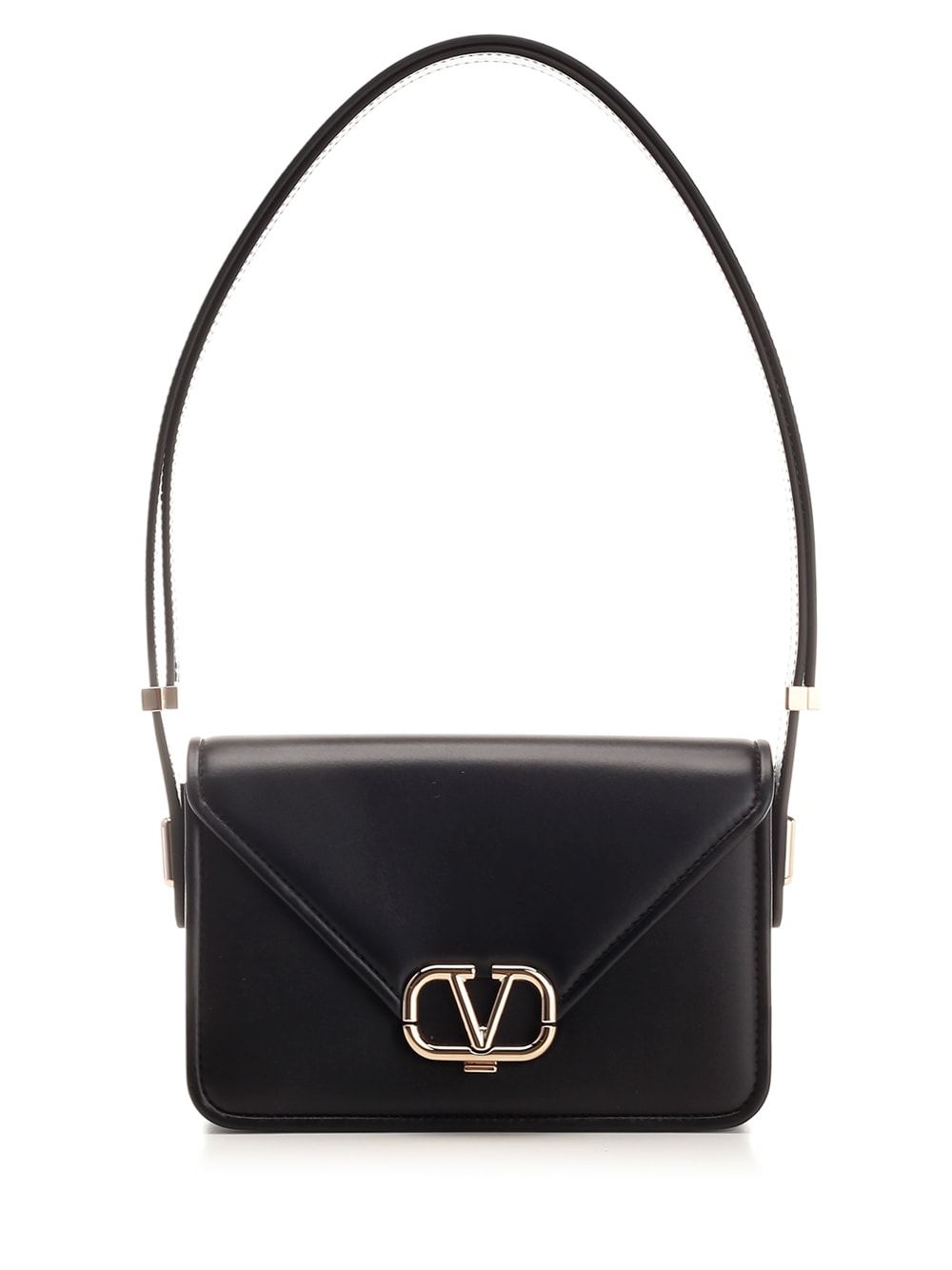 Valentino Garavani Small Letter Bag Shoulder Bag In Black