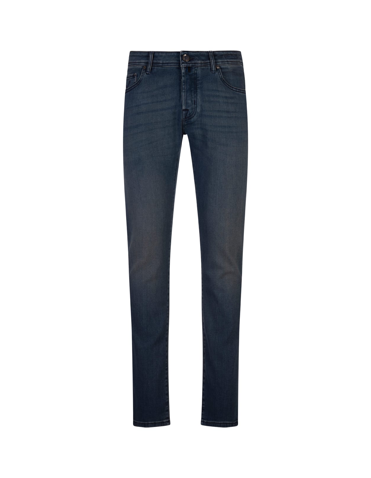 Jacob Cohen Nick Slim Fit Jeans In Dark Blue Super Stretch Denim