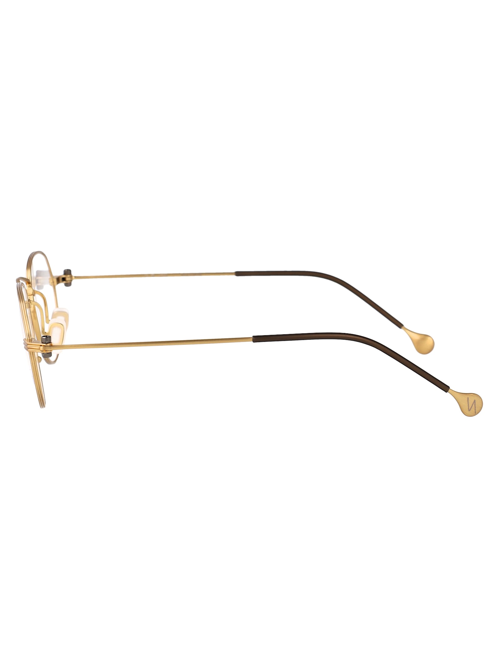 Yohji Yamamoto Look 008 Glasses In Gold