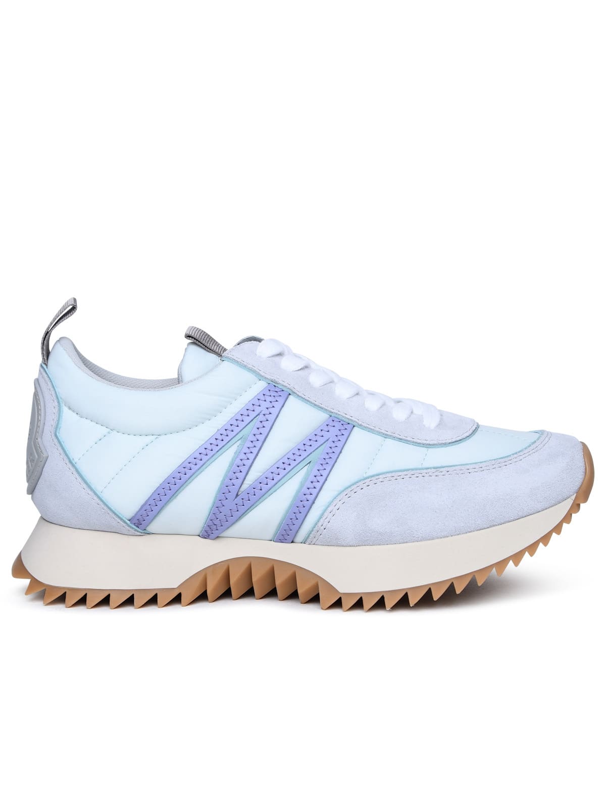 Shop Moncler Pacey Sneakers In Light Blue Polyamide