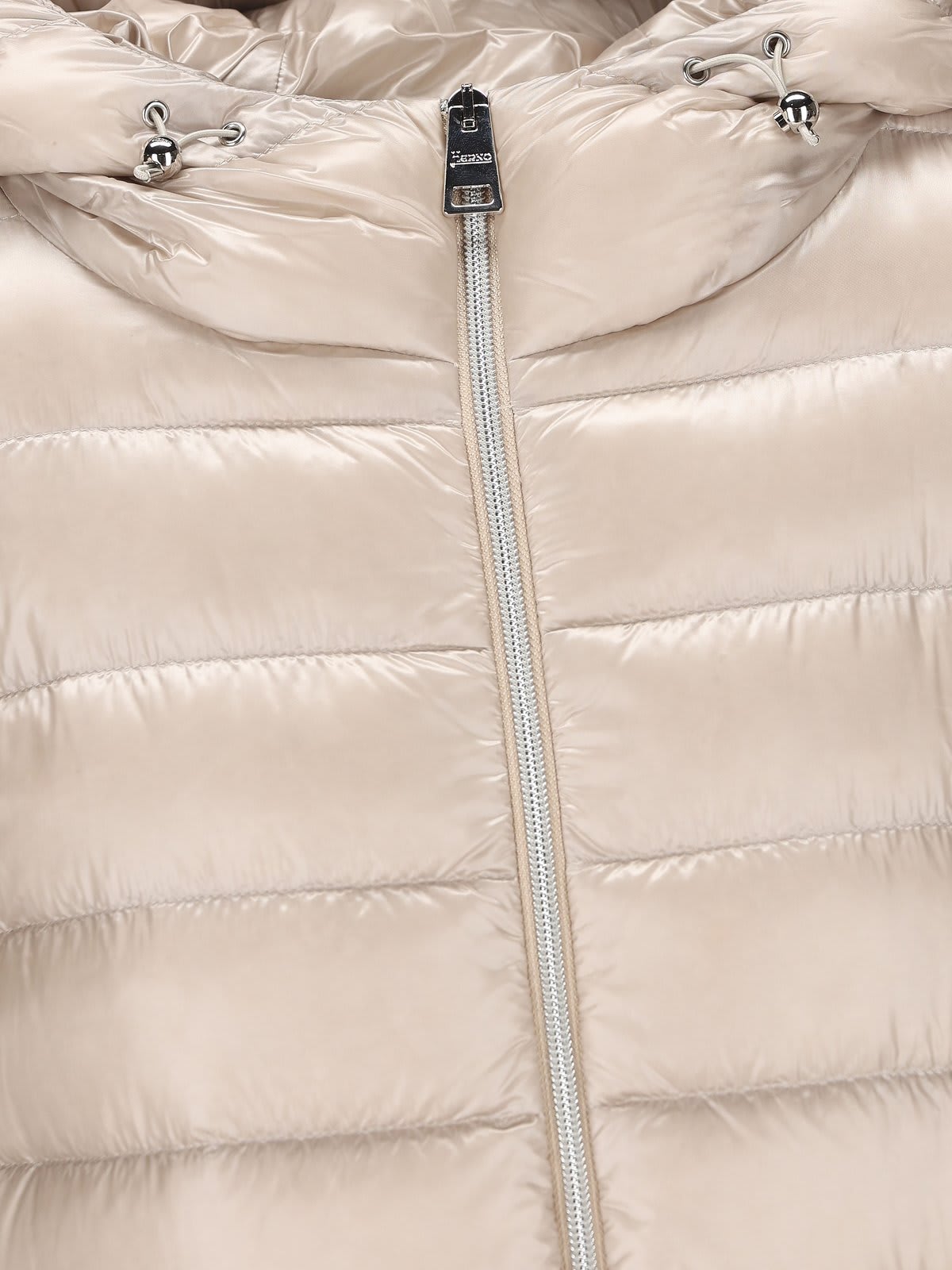 Herno Drawstring Hooded Puffer Parka  In Neutral