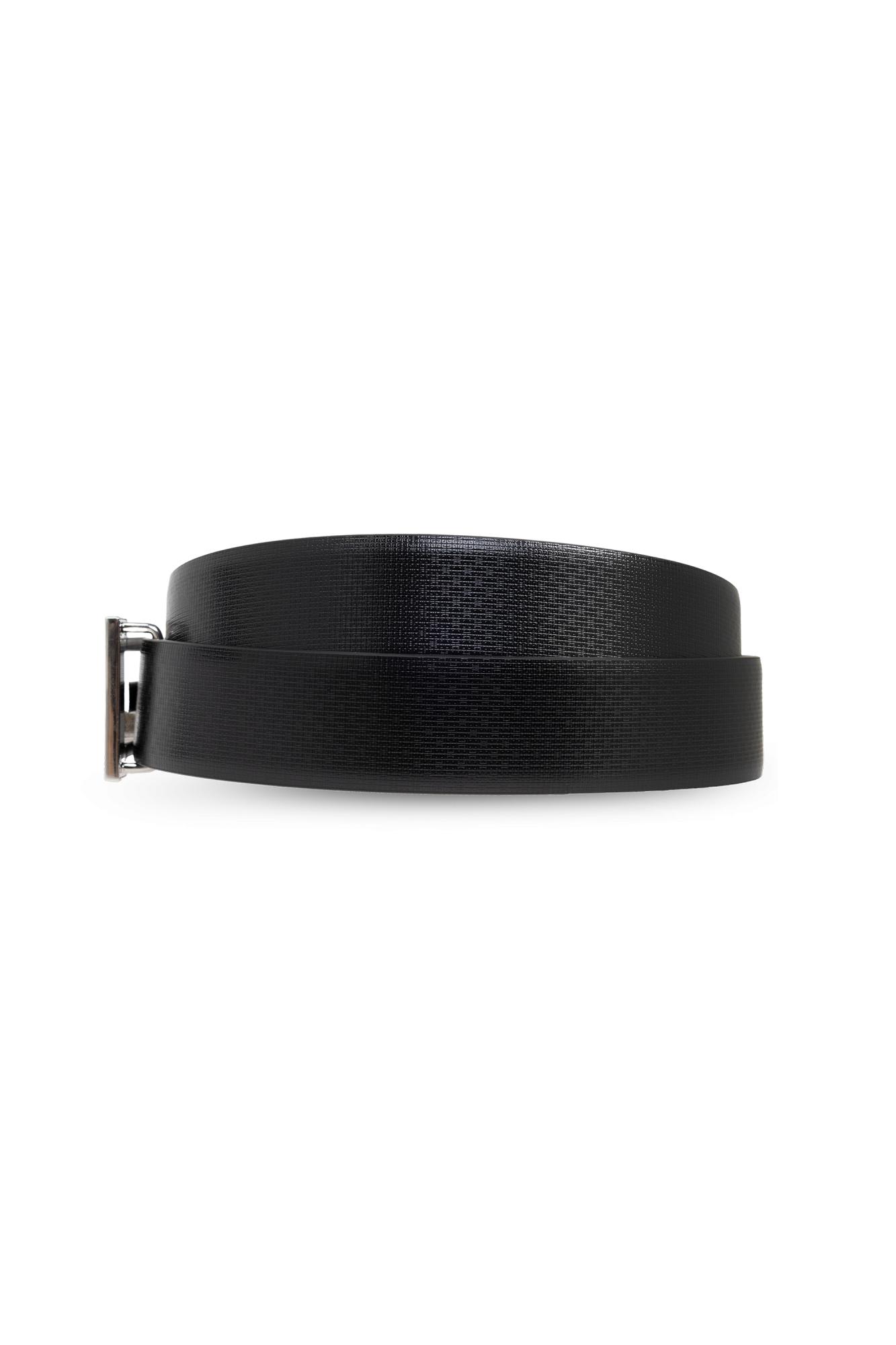 Shop Givenchy Leather Belt In Black