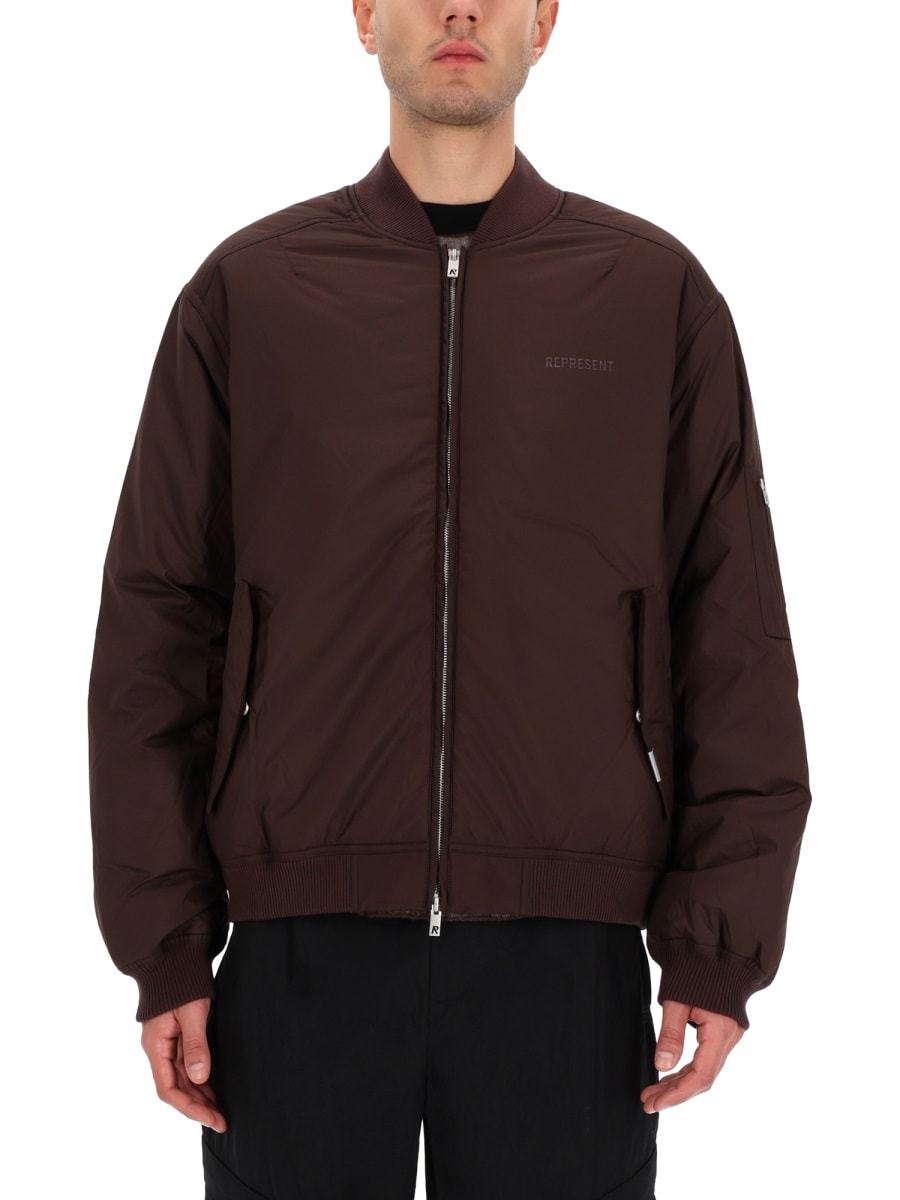 Represent Bomber Jacket "smart" In Brown