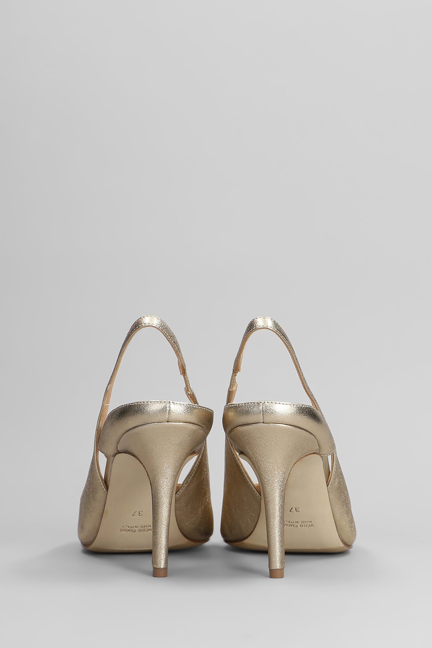 The Seller Sandals In Platinum Leather