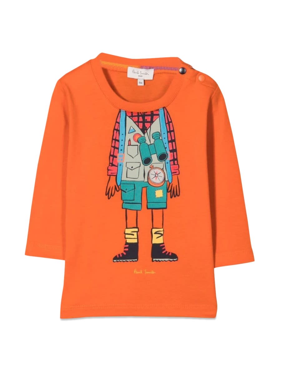 Paul Smith Babies' Tee Shirt In Orange